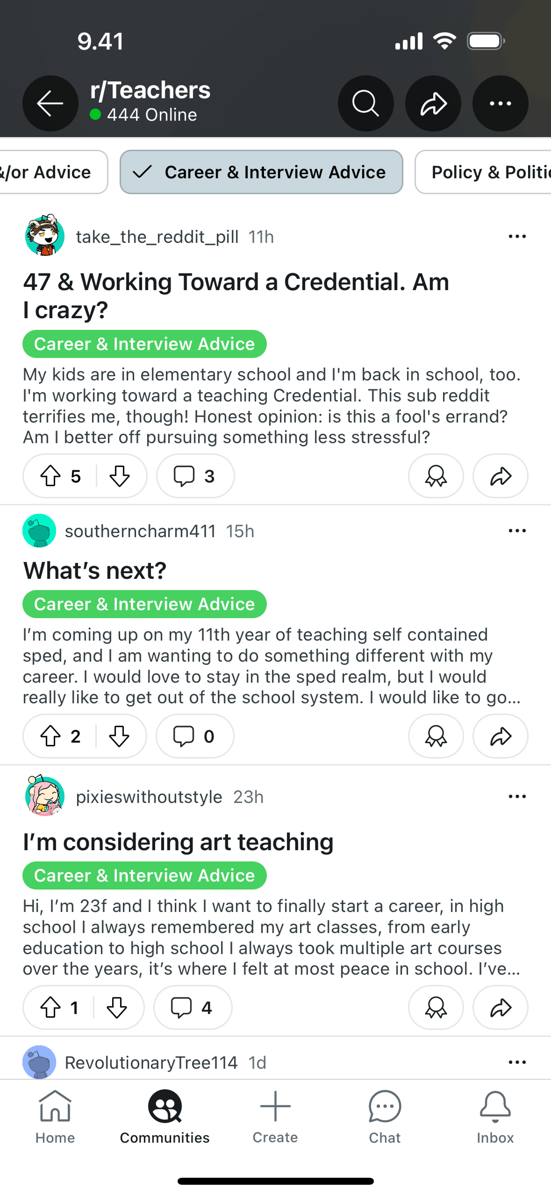 Reddit iOS Social Networking interface screenshot 23