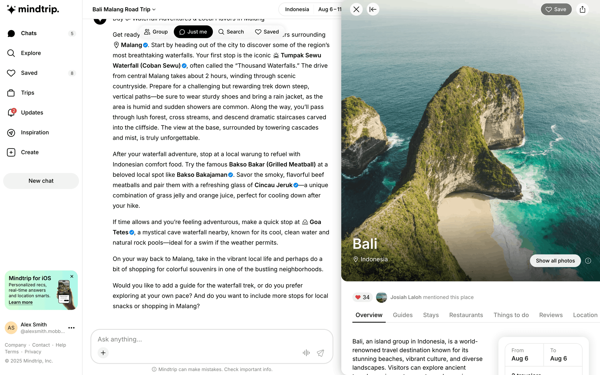 Mindtrip Web AI interface screenshot 12