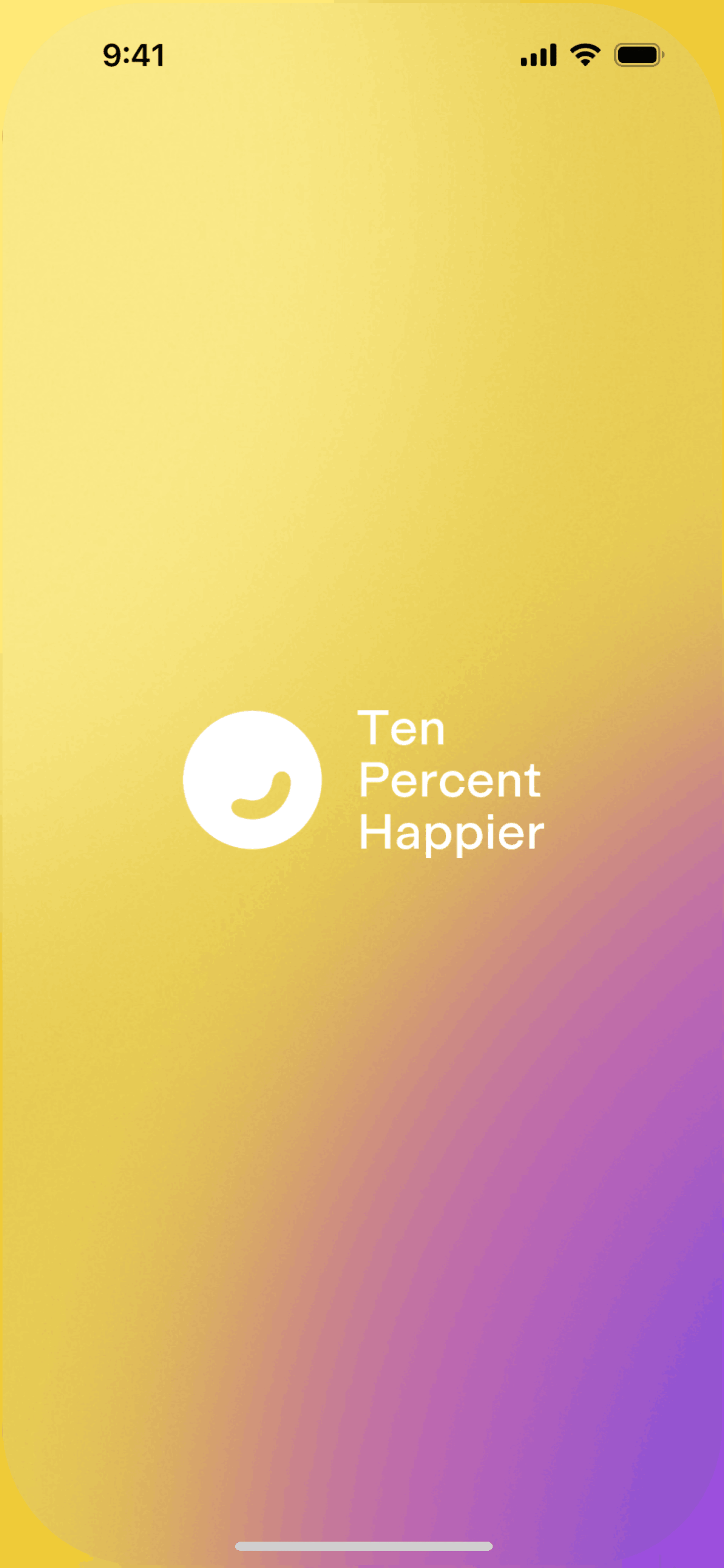 Ten Percent Happier iOS Health & Fitness interface screenshot 1
