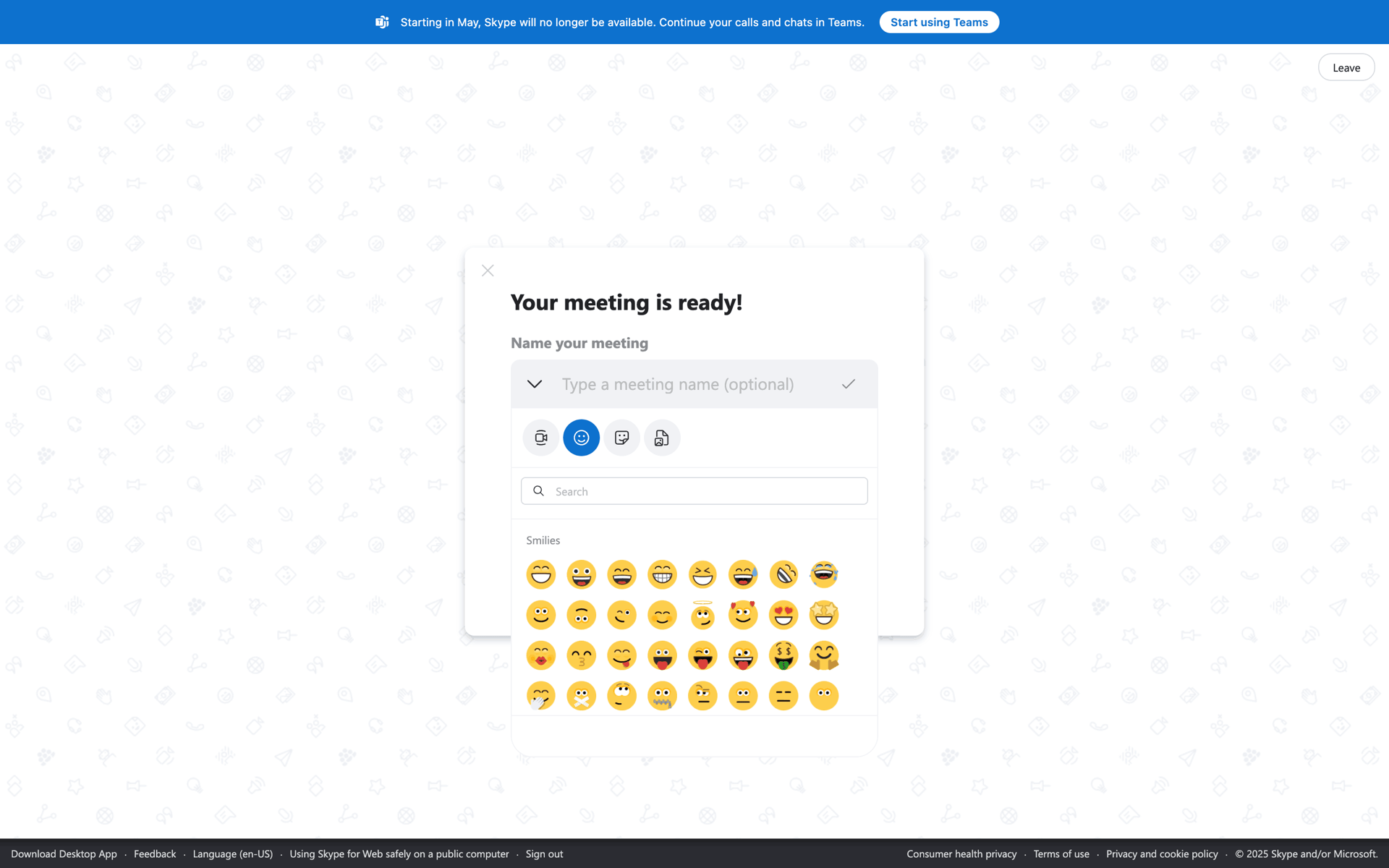 Skype Web Social Networking interface screenshot 21