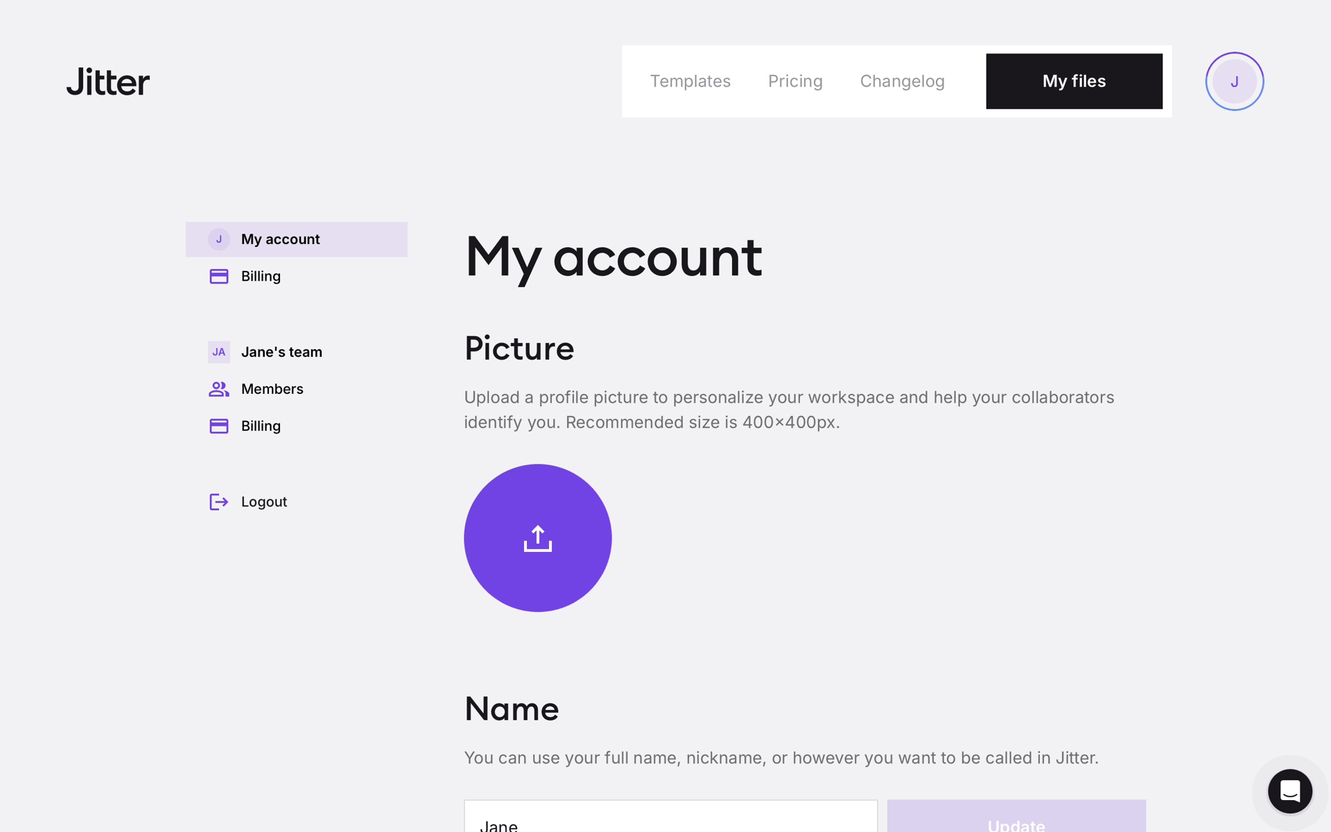 Jitter Web Graphics & Design interface screenshot 17