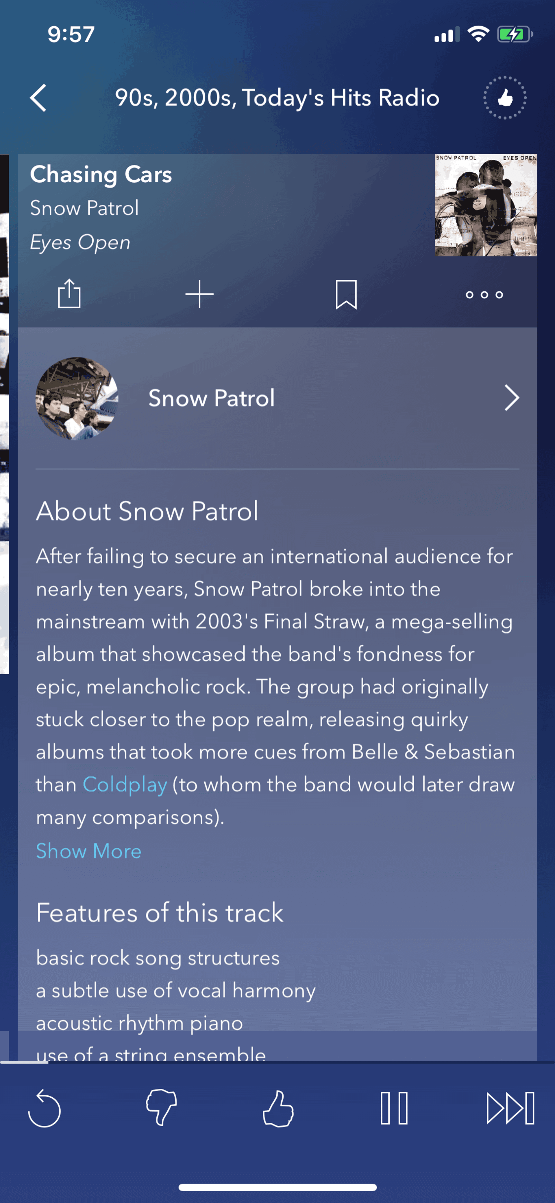 Pandora iOS Music & Audio interface screenshot 20