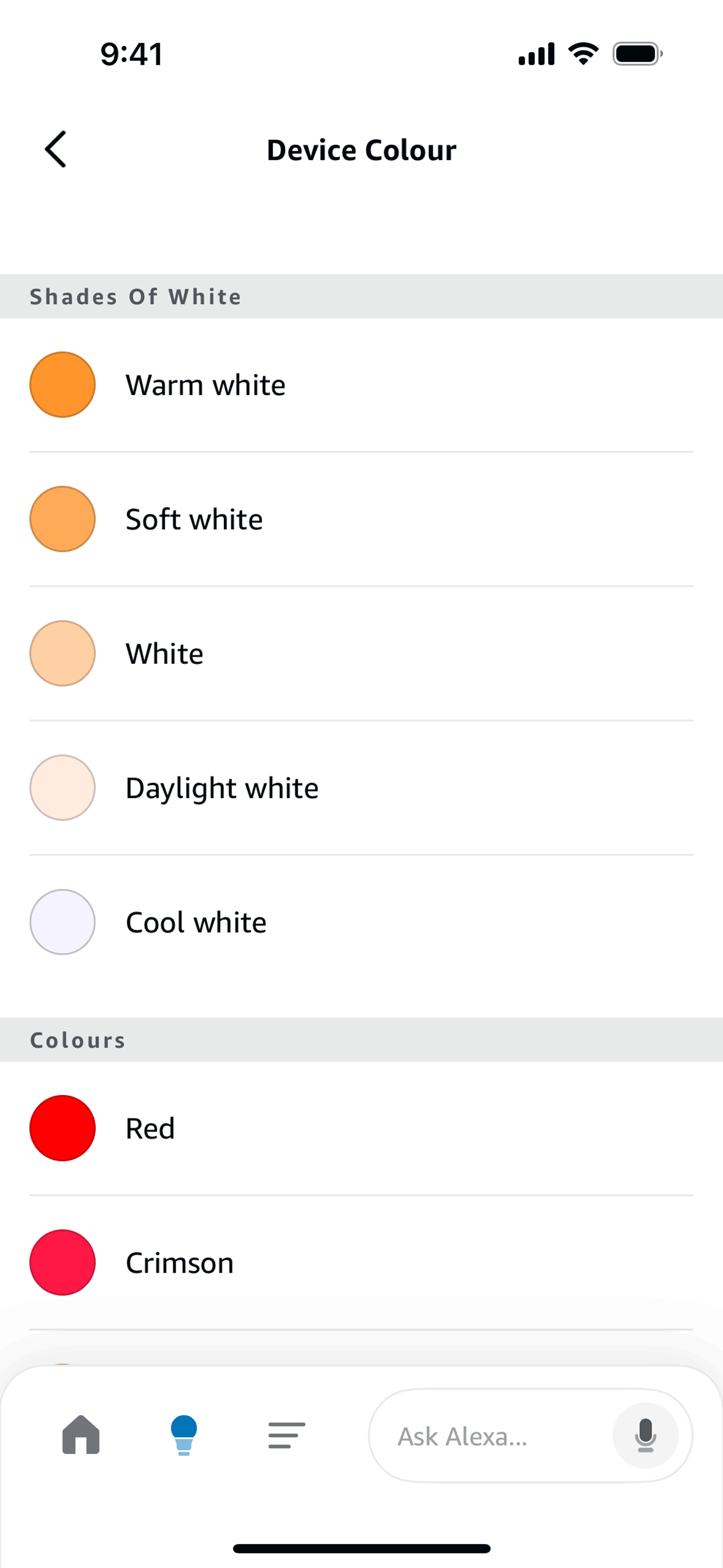 Amazon Alexa iOS Lifestyle interface screenshot 11