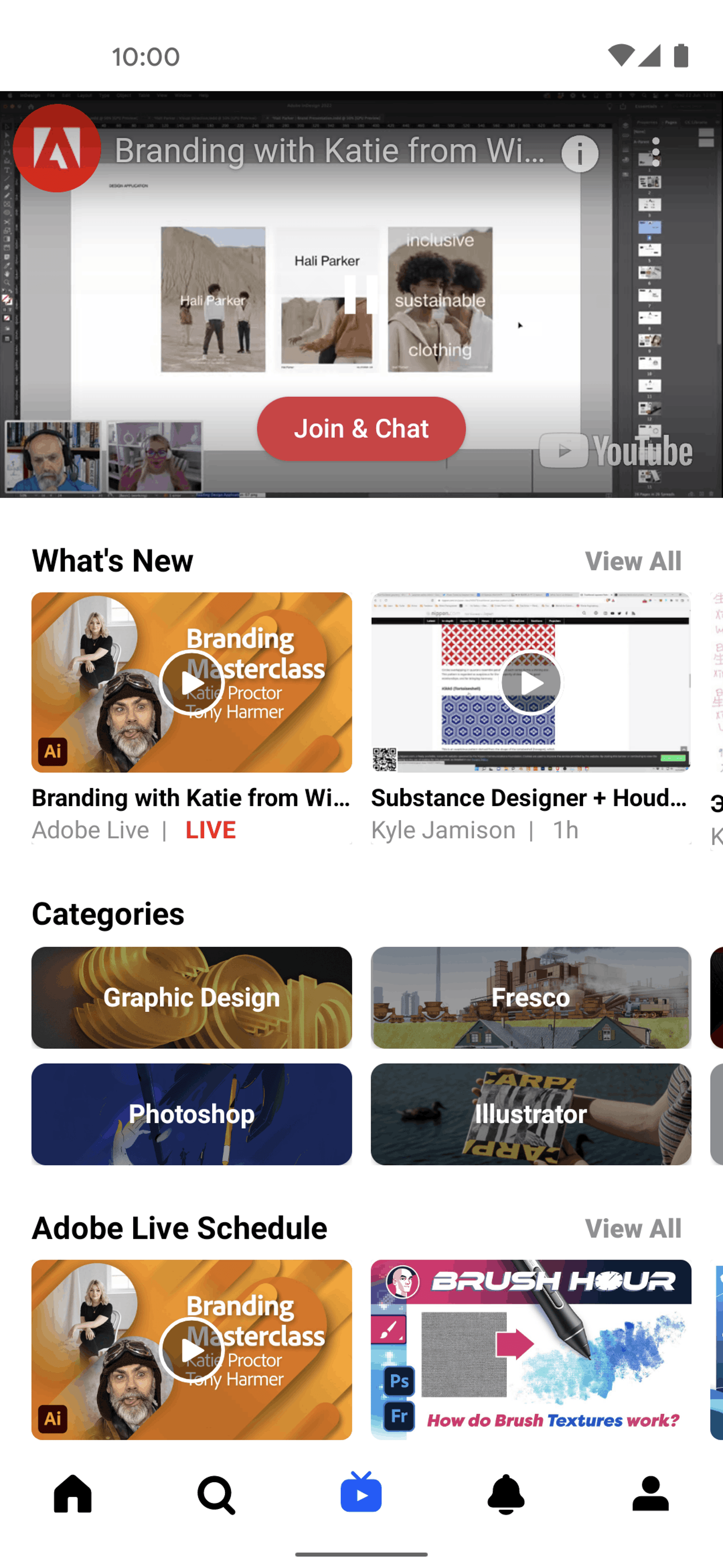 Behance Android Social Networking interface screenshot 5