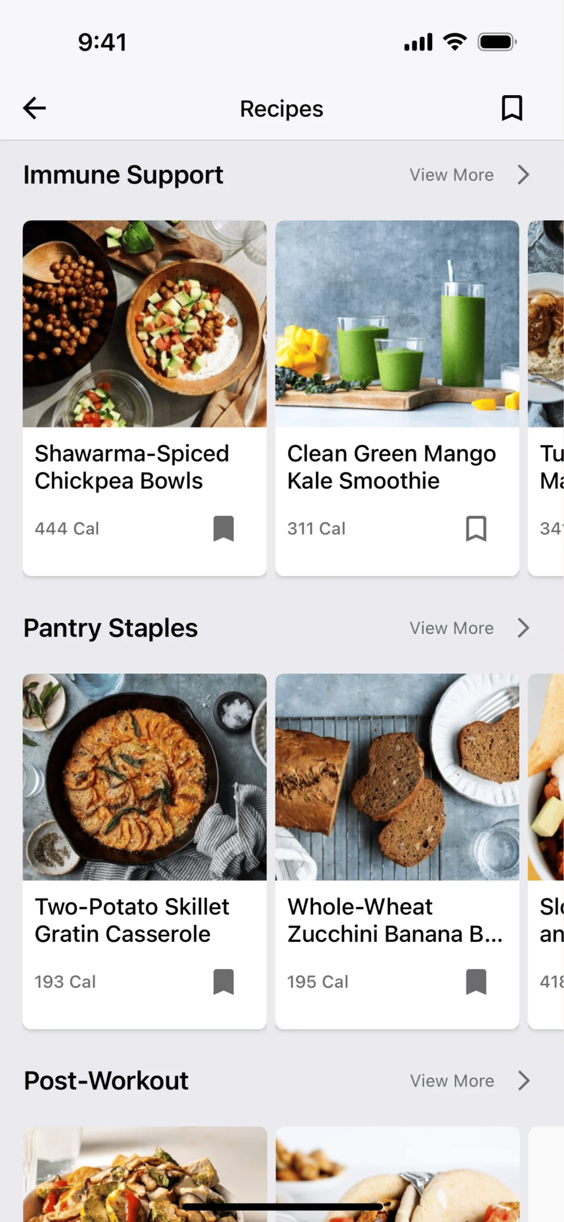 Saving recipes on MyFitnessPal (ios) screen 2