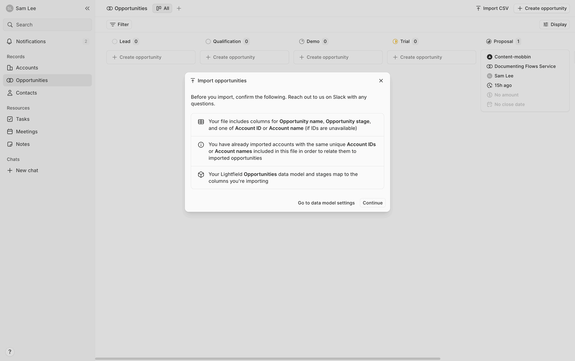 Lightfield Web Business interface screenshot 12