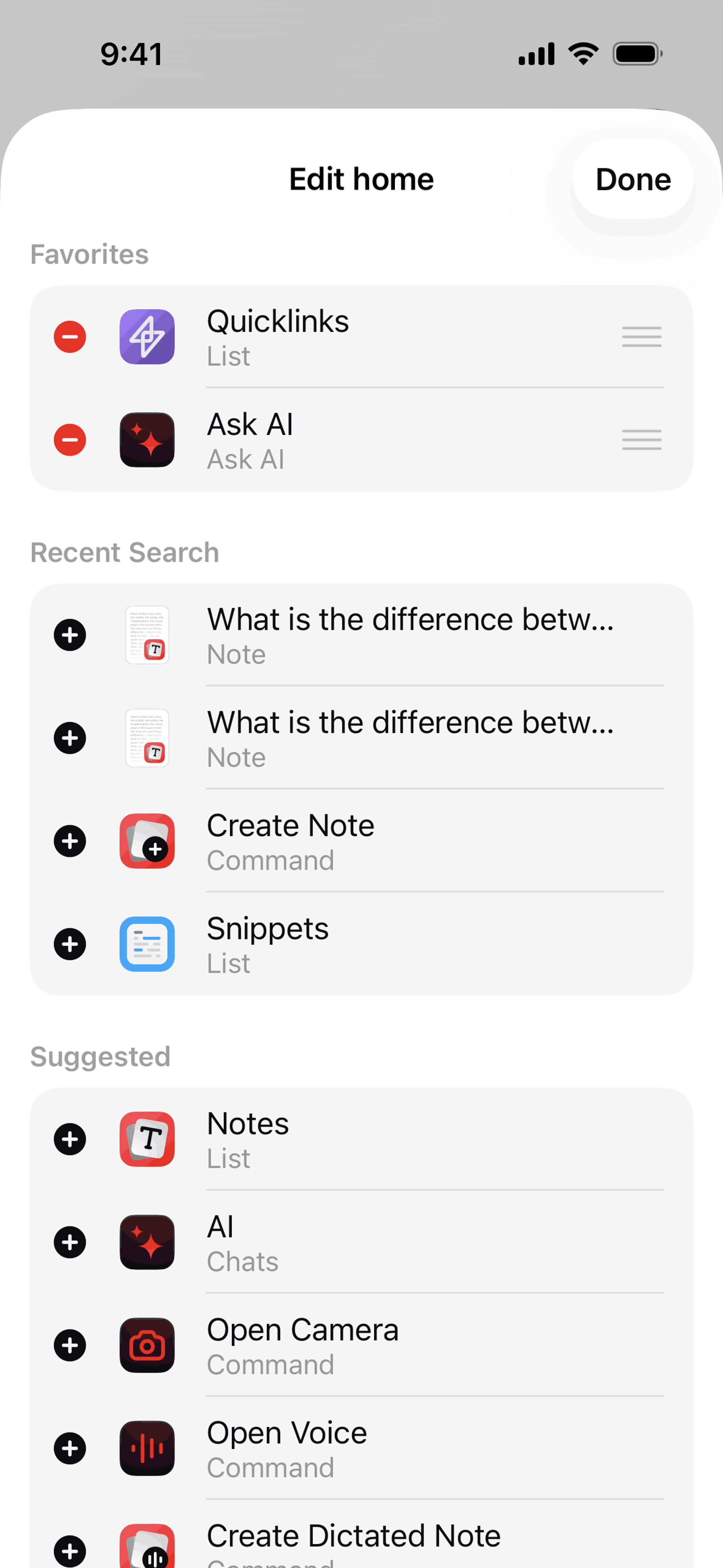 Raycast iOS Productivity interface screenshot 17