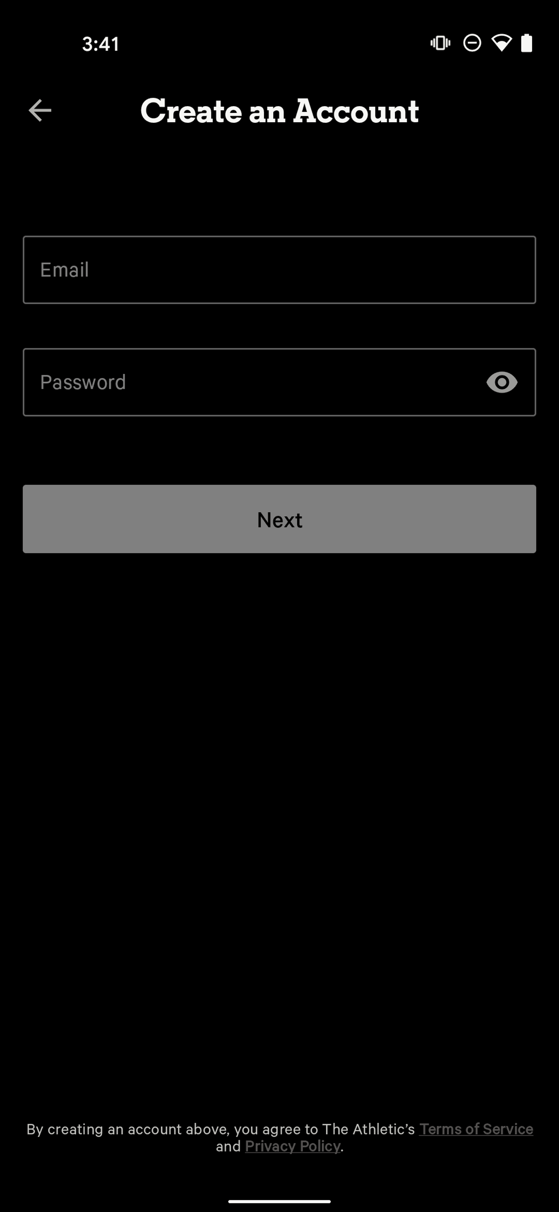 The Athletic Android Sports interface screenshot 13