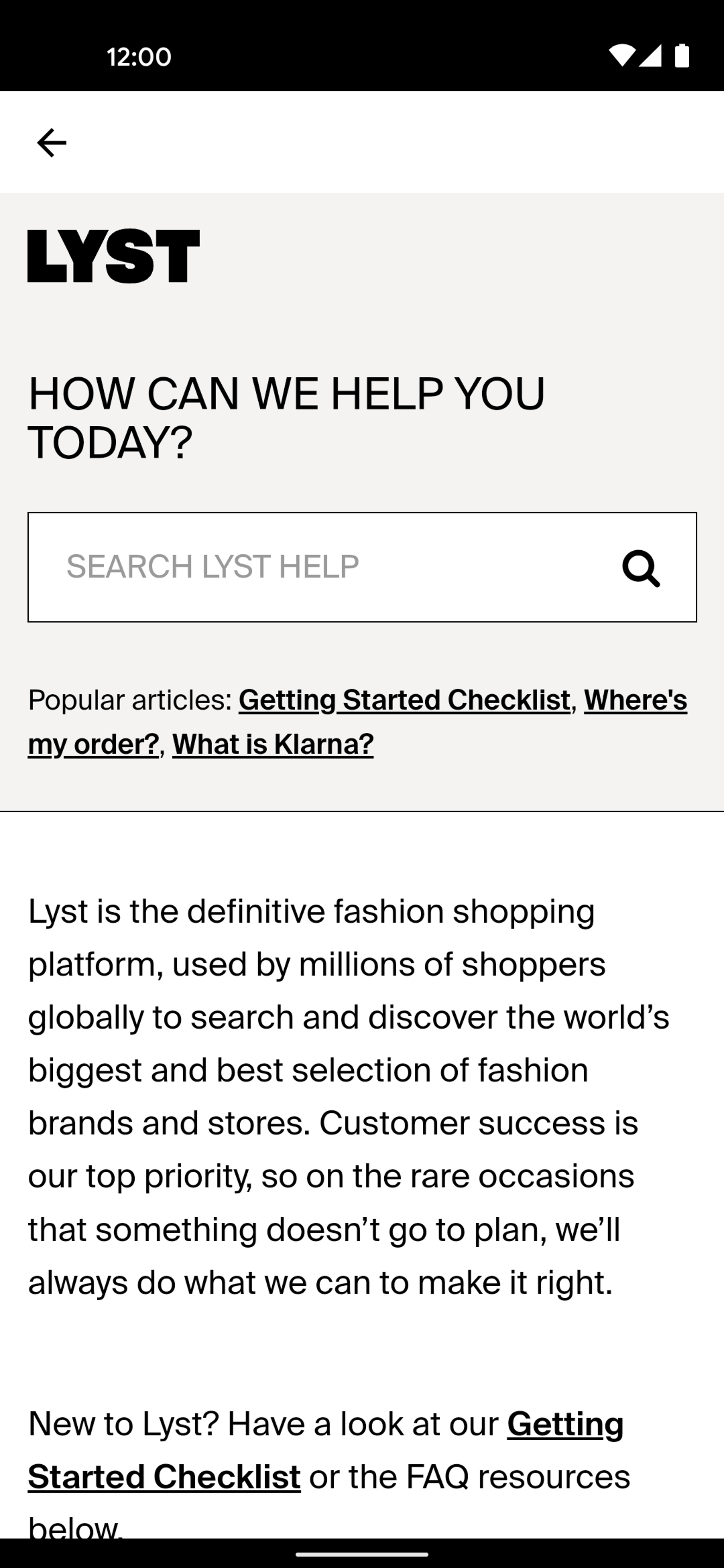 Lyst Android Shopping interface screenshot 9