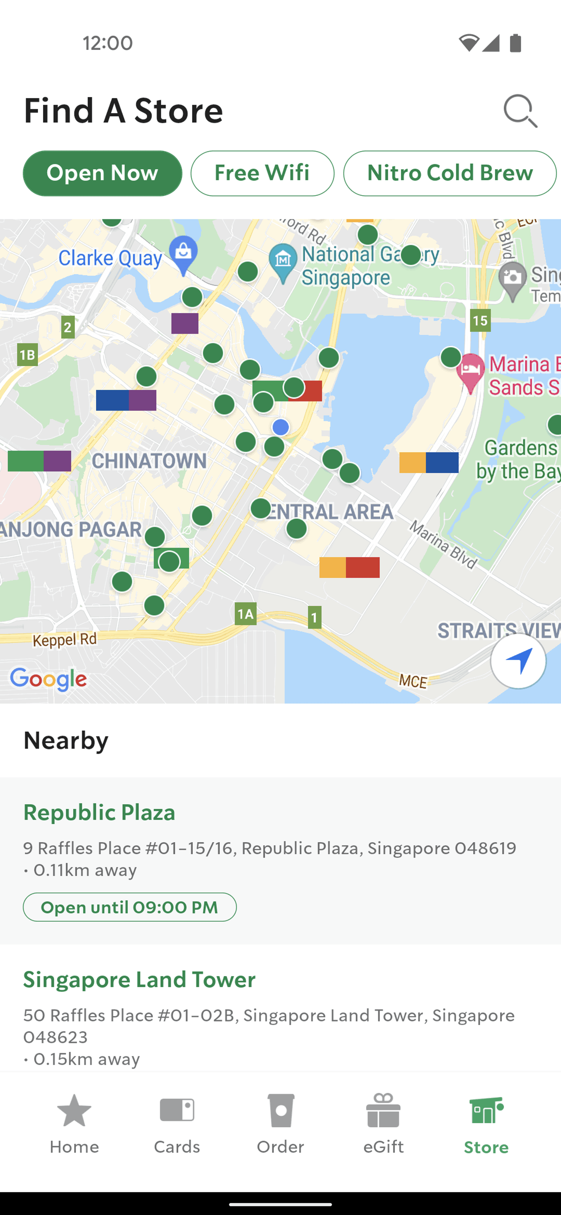 Starbucks Android Food & Drink interface screenshot 6