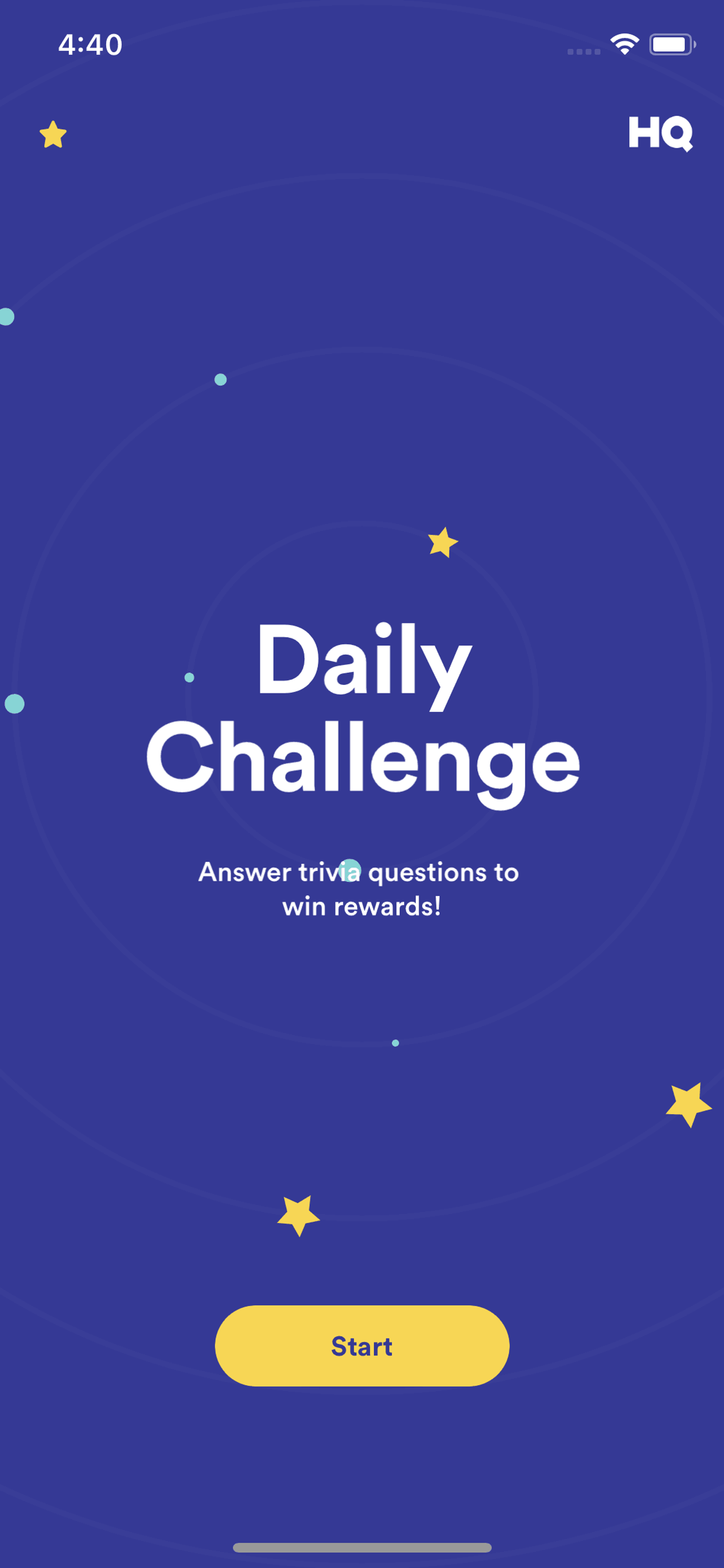 HQ Trivia iOS Entertainment interface screenshot 4