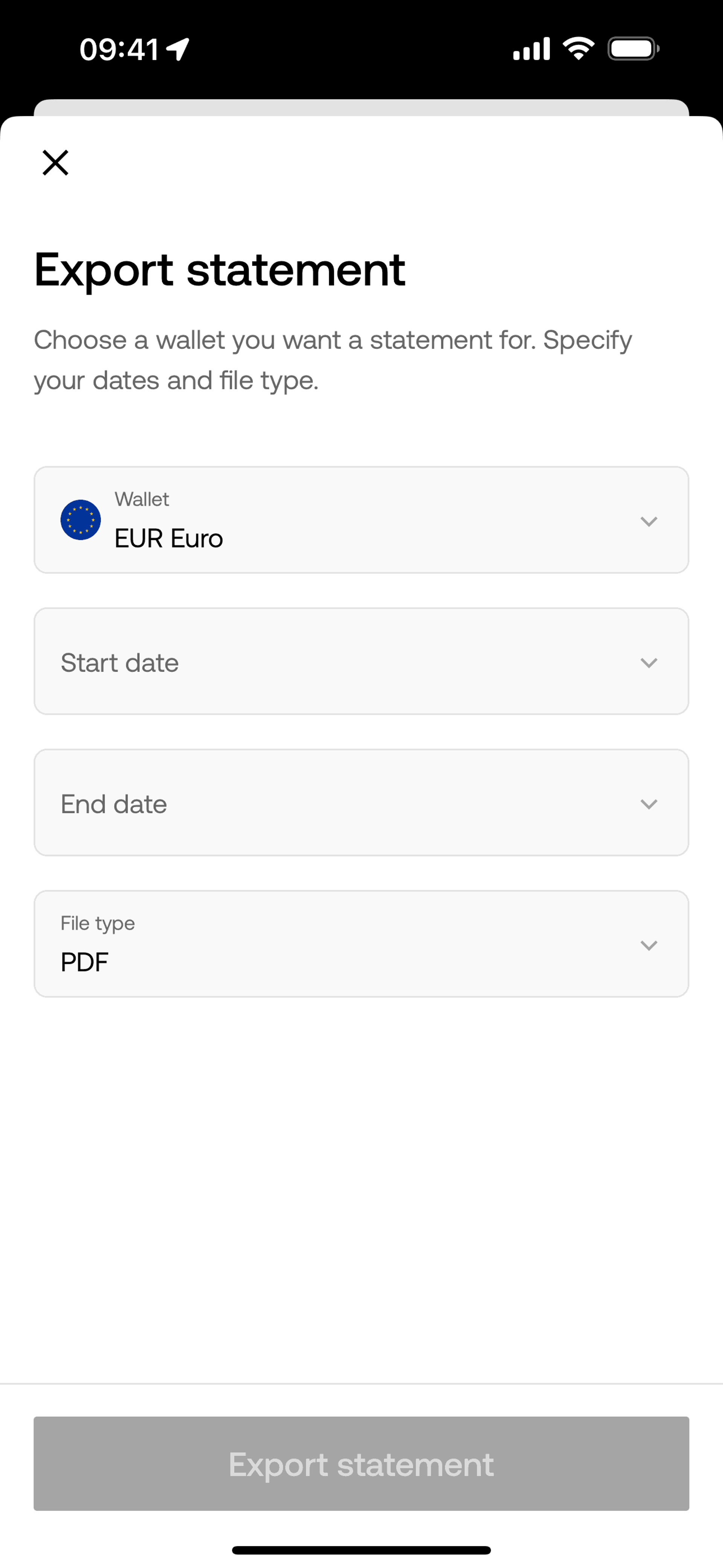 Zing iOS Finance interface screenshot 4