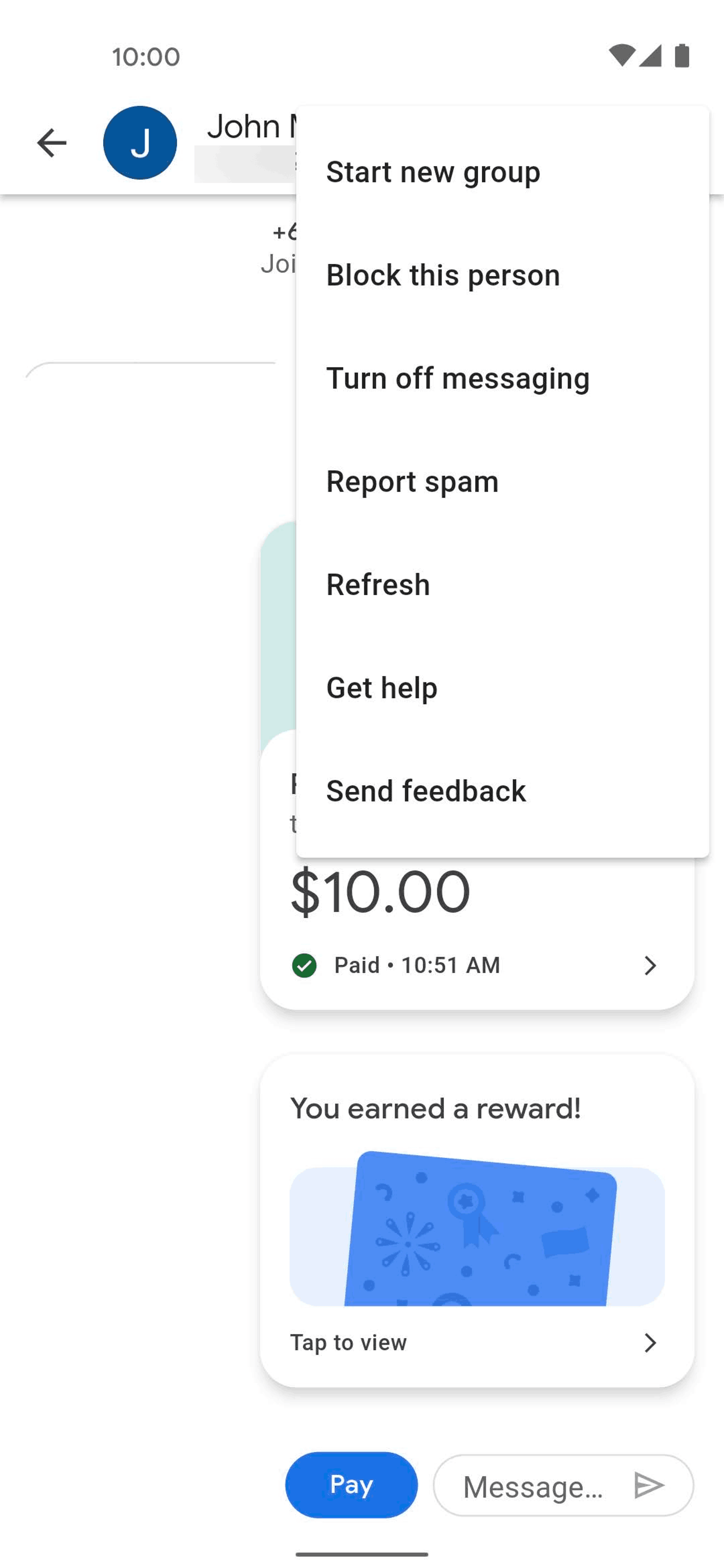 Google Pay Android Finance interface screenshot 4