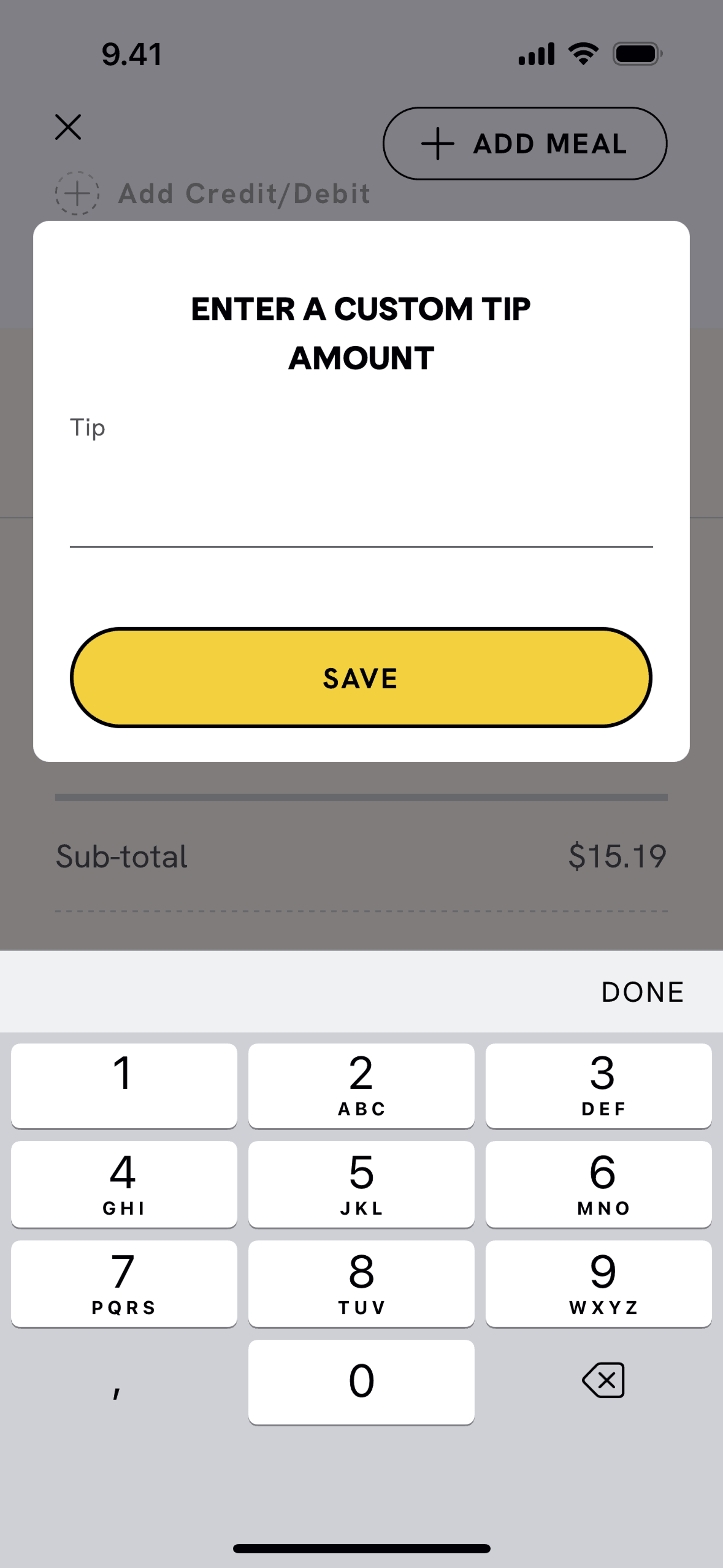CAVA iOS Food & Drink interface screenshot 21