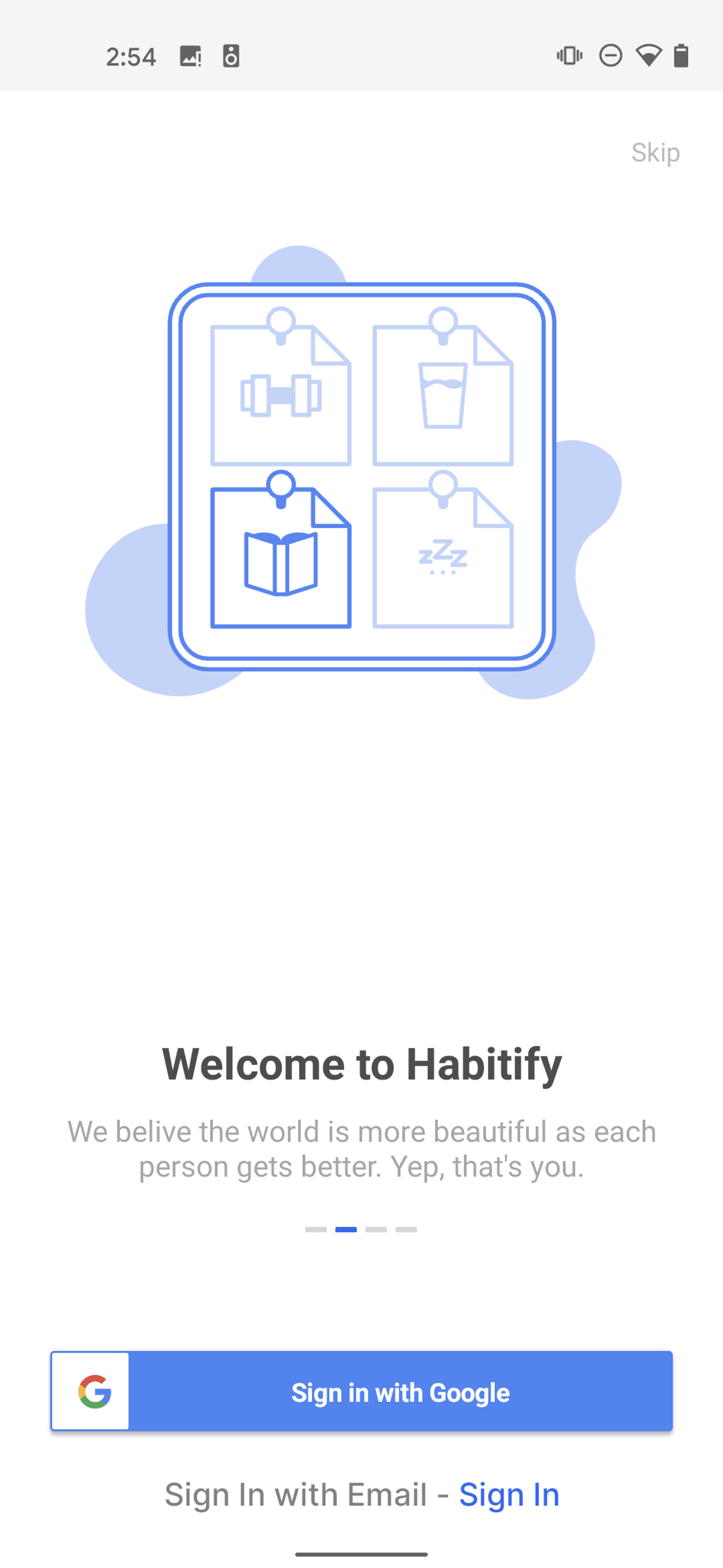 Habitify Android Productivity interface screenshot 2