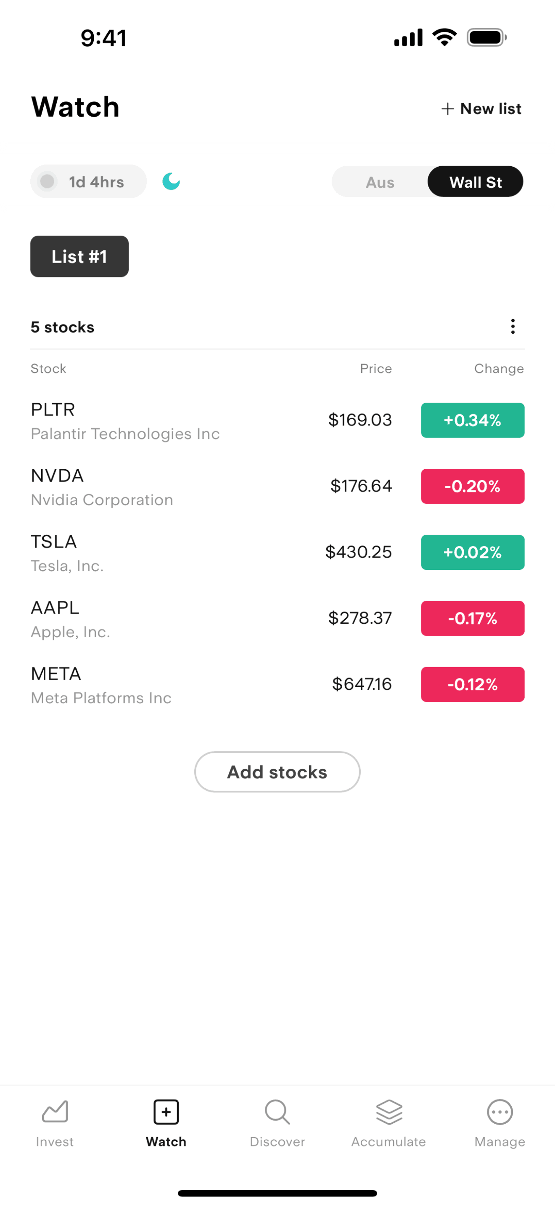 Stake iOS Finance interface screenshot 21