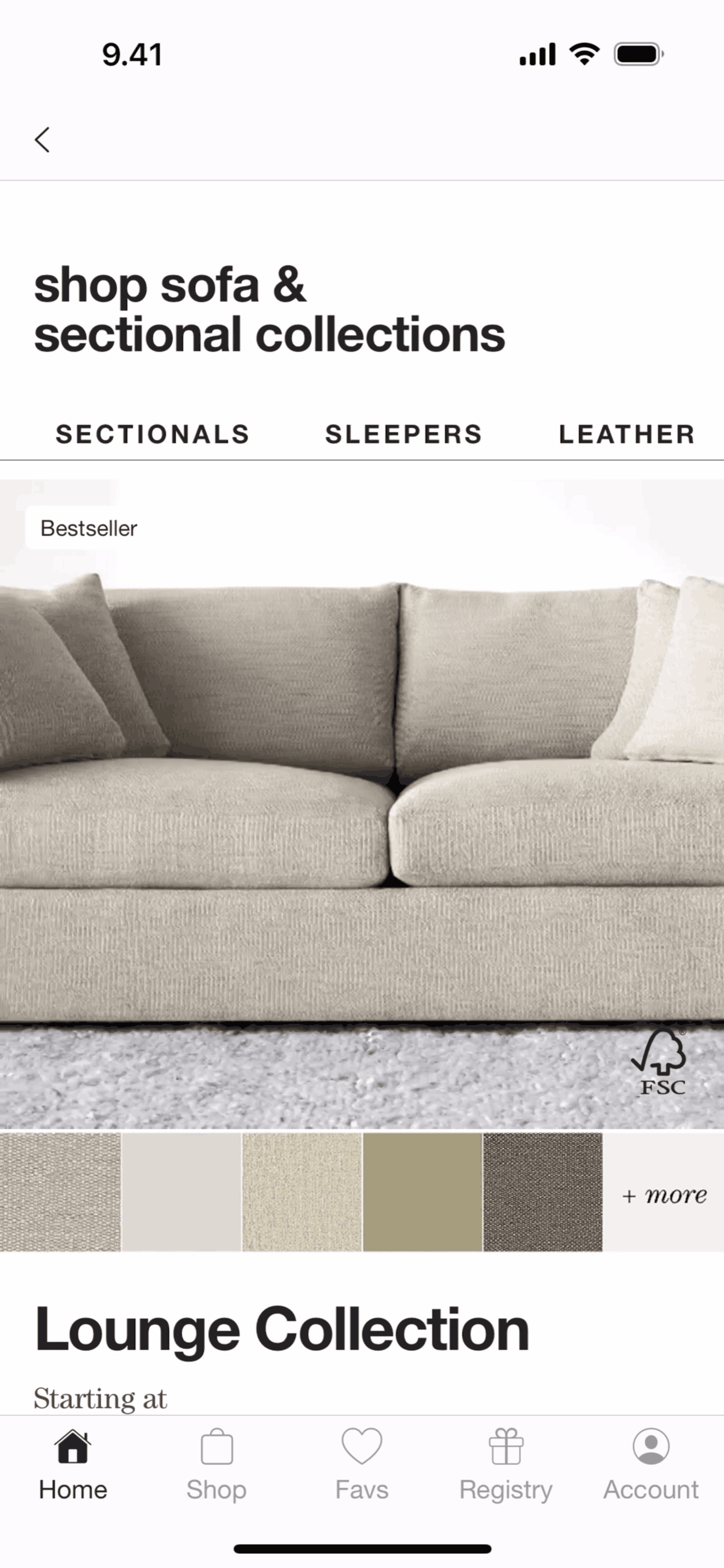 Crate & Barrel iOS Shopping interface screenshot 17
