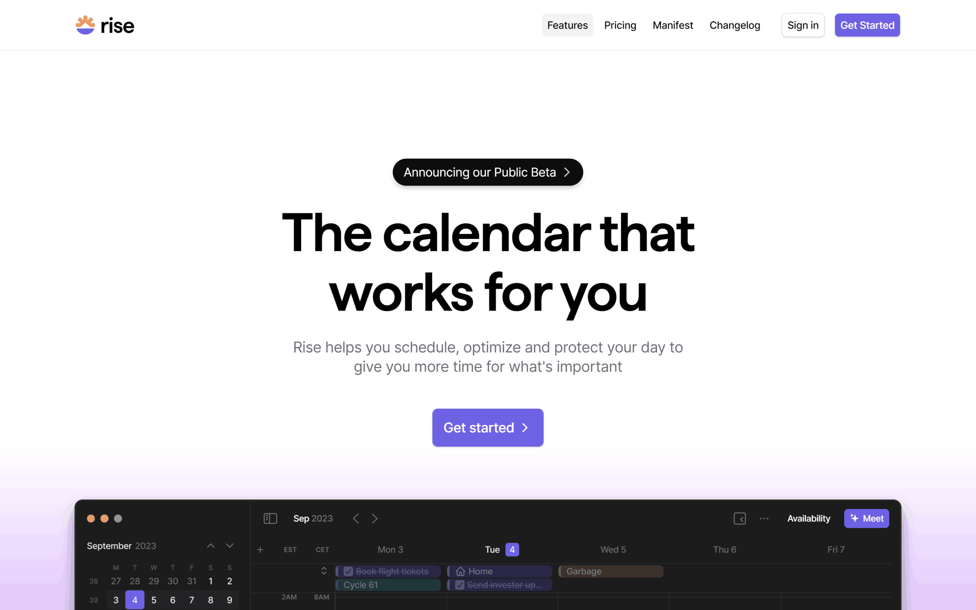 Rise Web Collaboration interface screenshot 1
