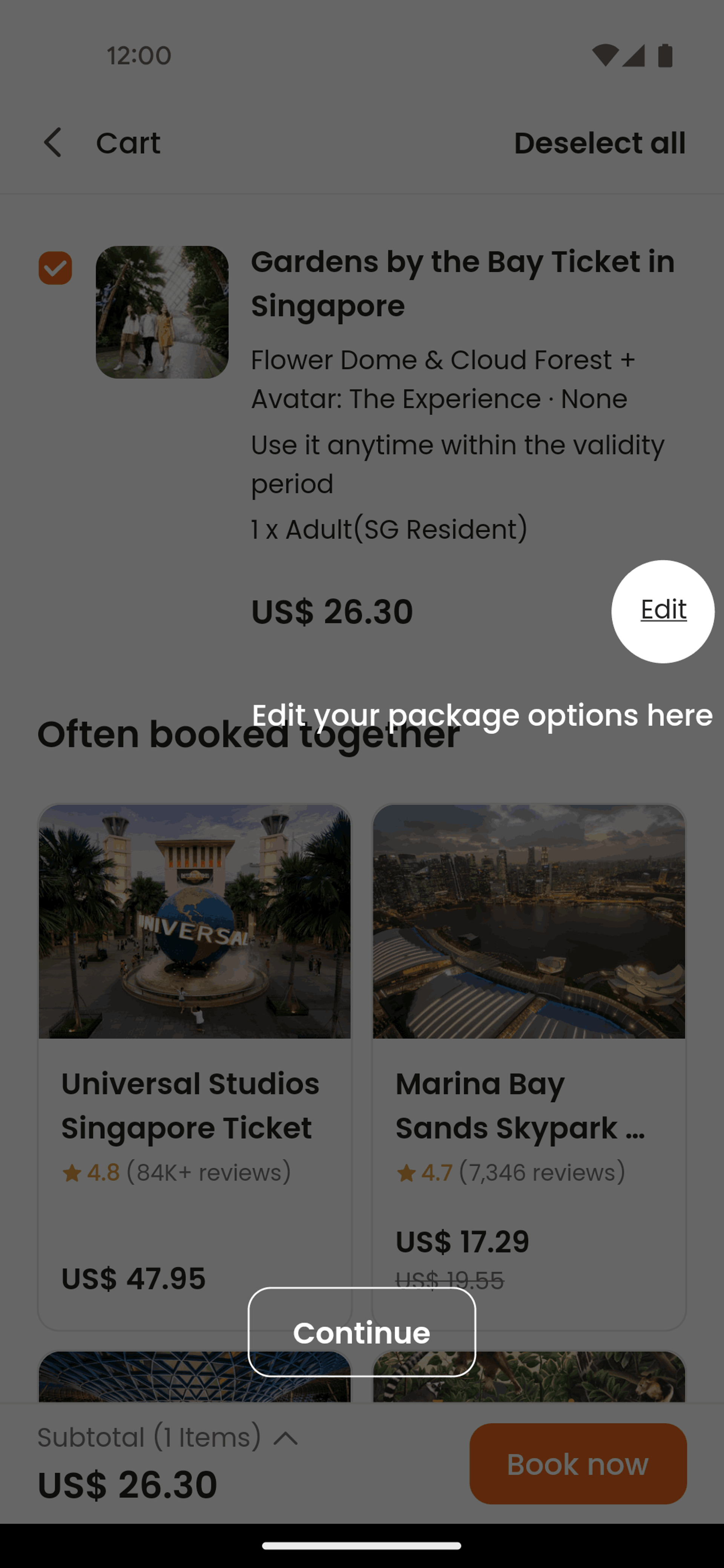 Klook Android Travel & Transportation interface screenshot 8