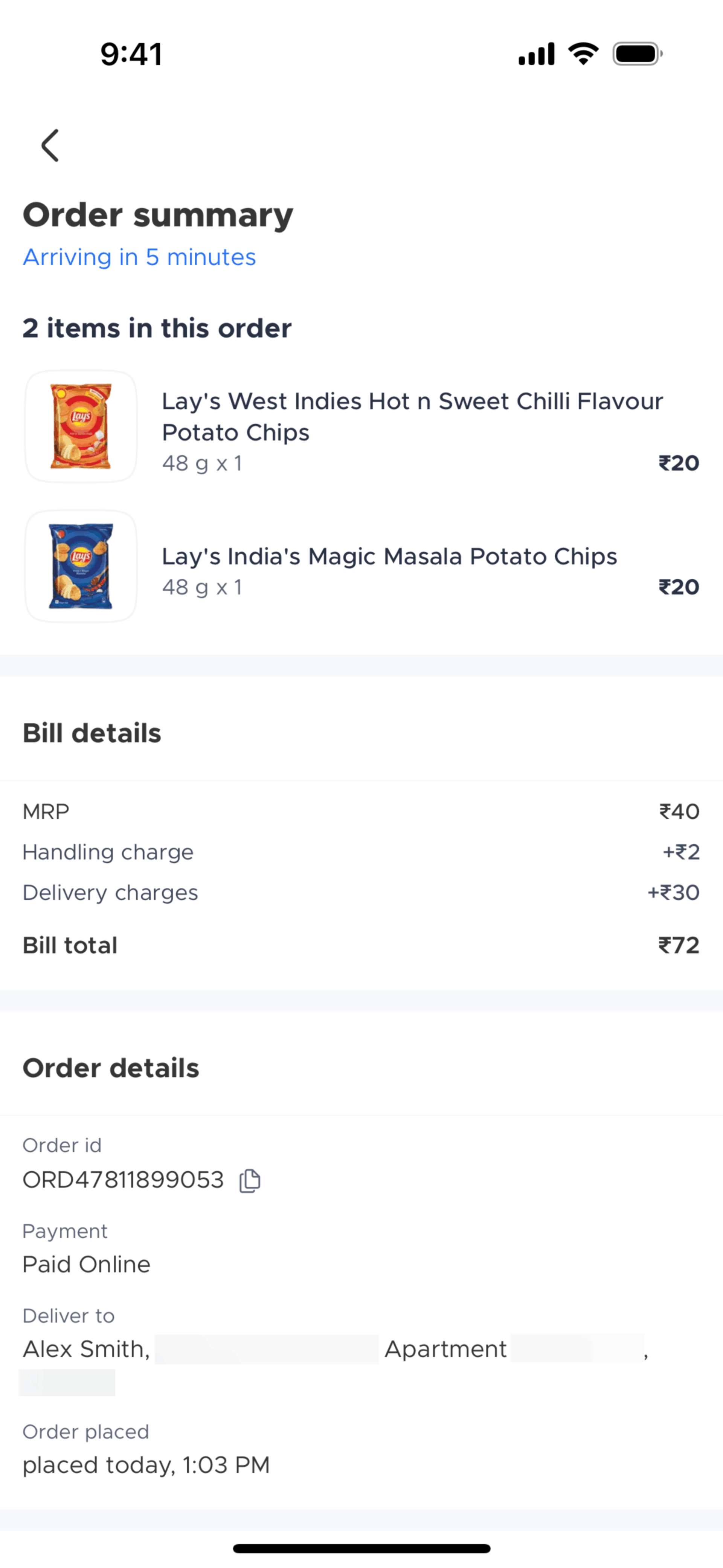 Blinkit iOS Food & Drink interface screenshot 13