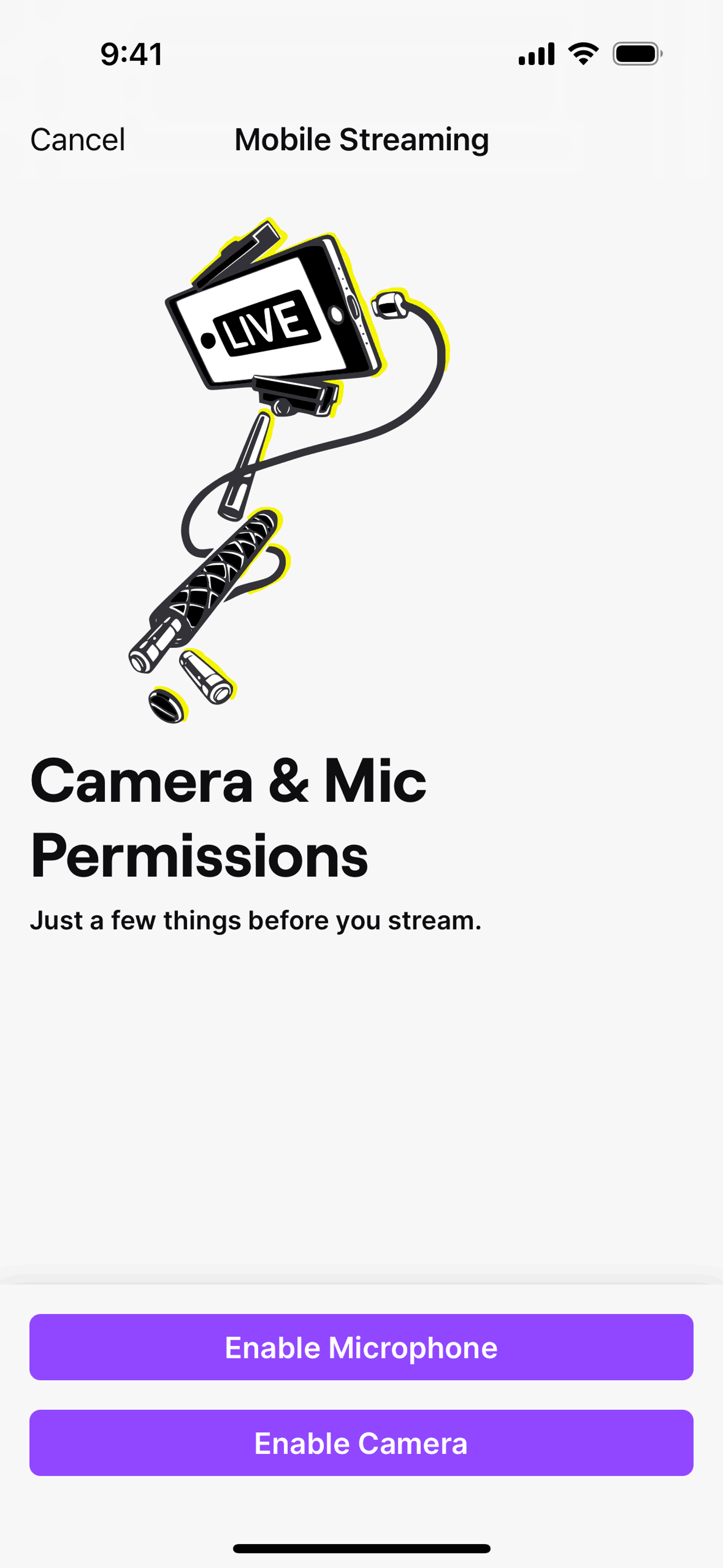 Twitch iOS Photo & Video interface screenshot 10