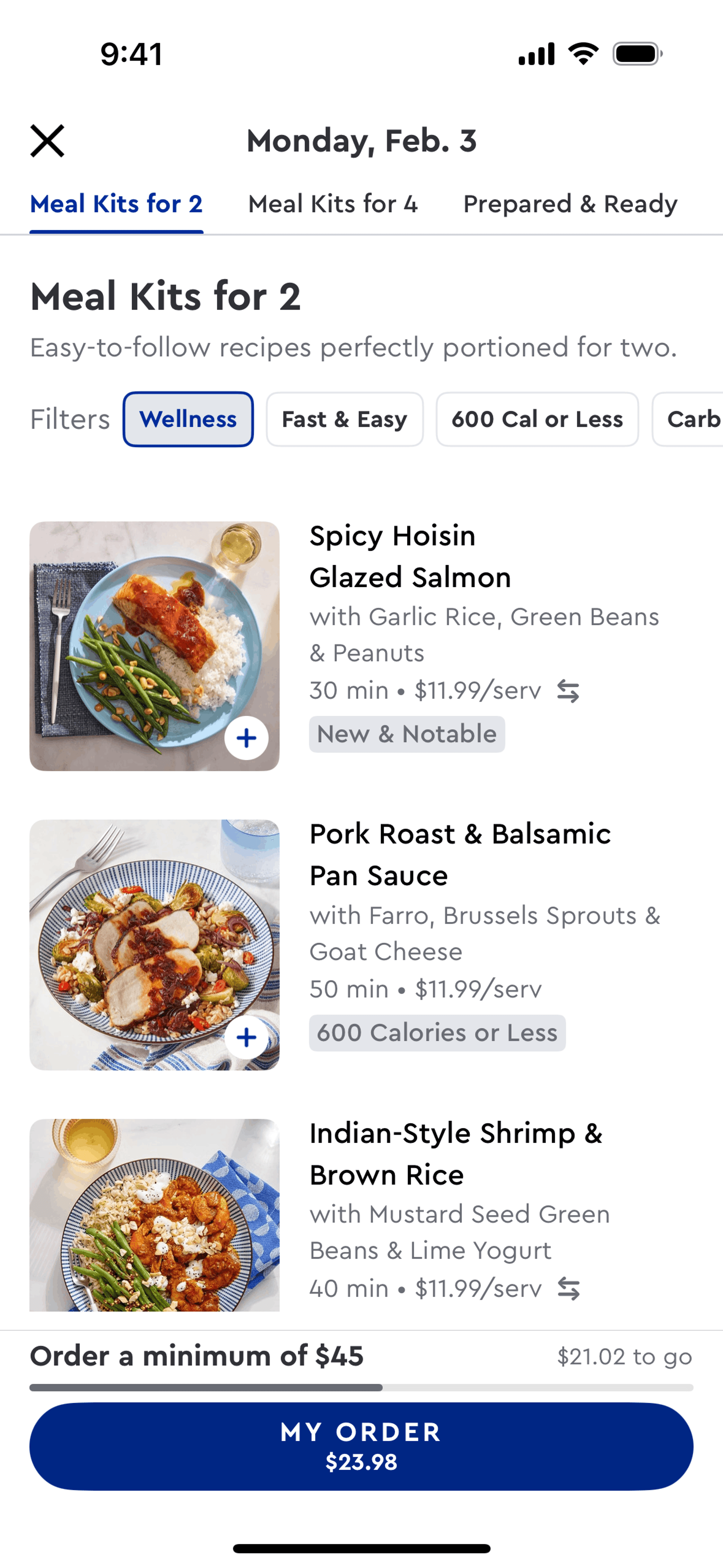 Blue Apron iOS Shopping interface screenshot 24