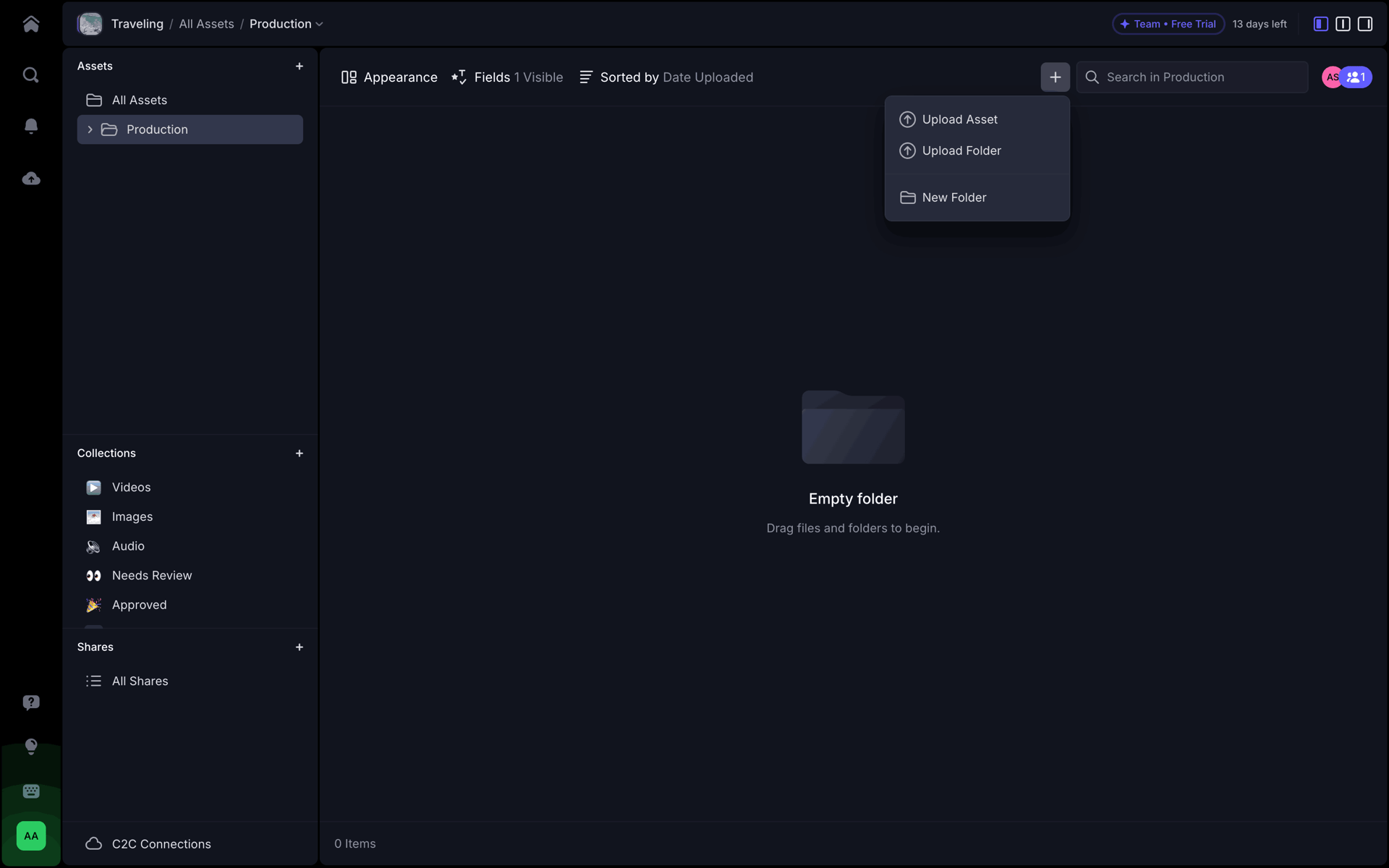 Frame.io Web Photo & Video interface screenshot 23