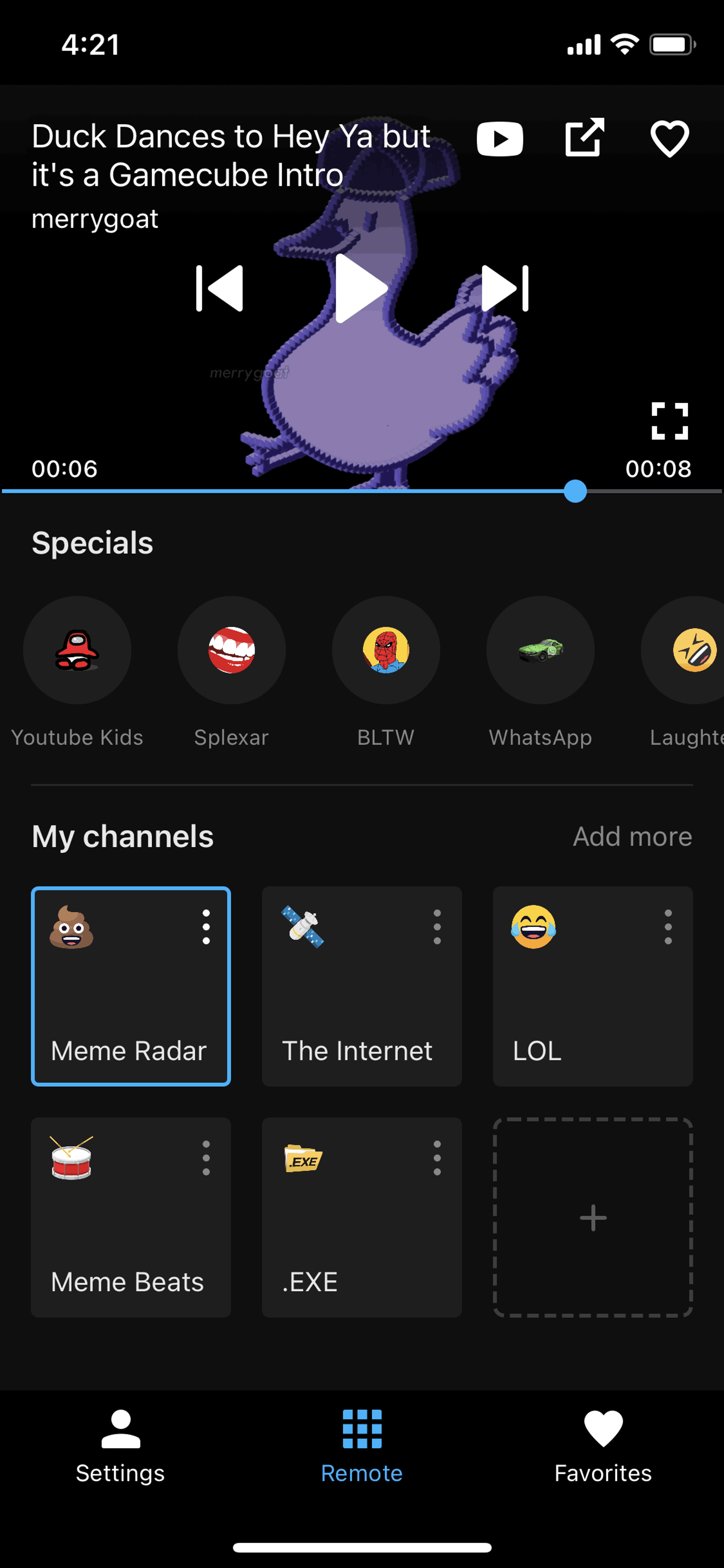Neverthink iOS Entertainment interface screenshot 7