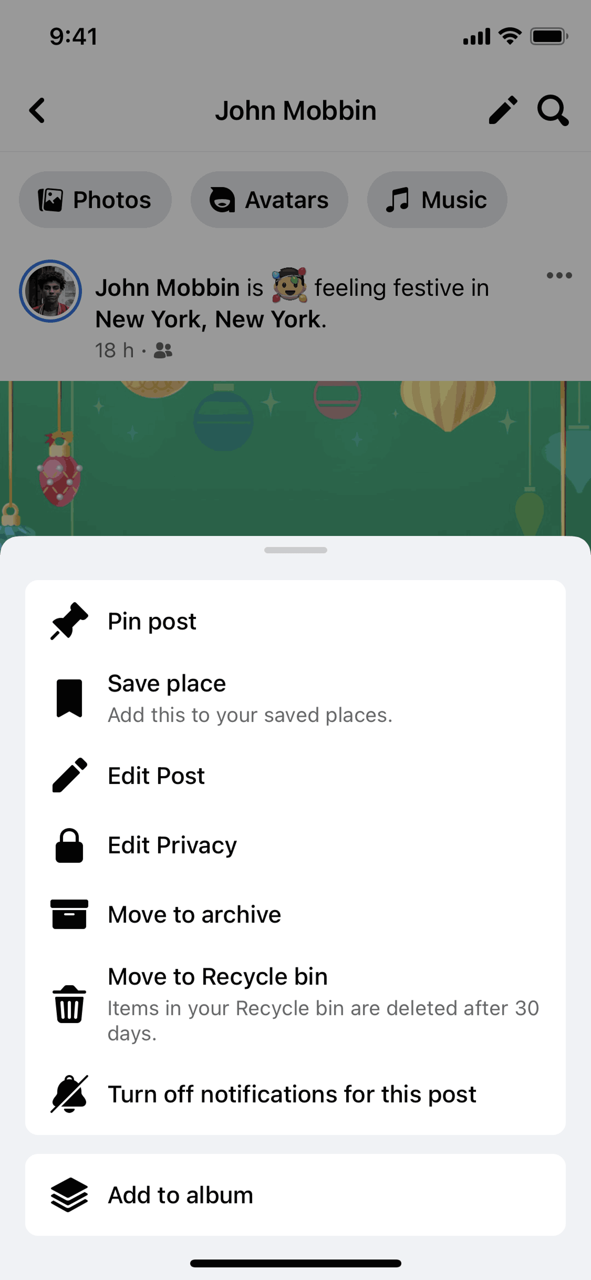 Facebook iOS Social Networking interface screenshot 22