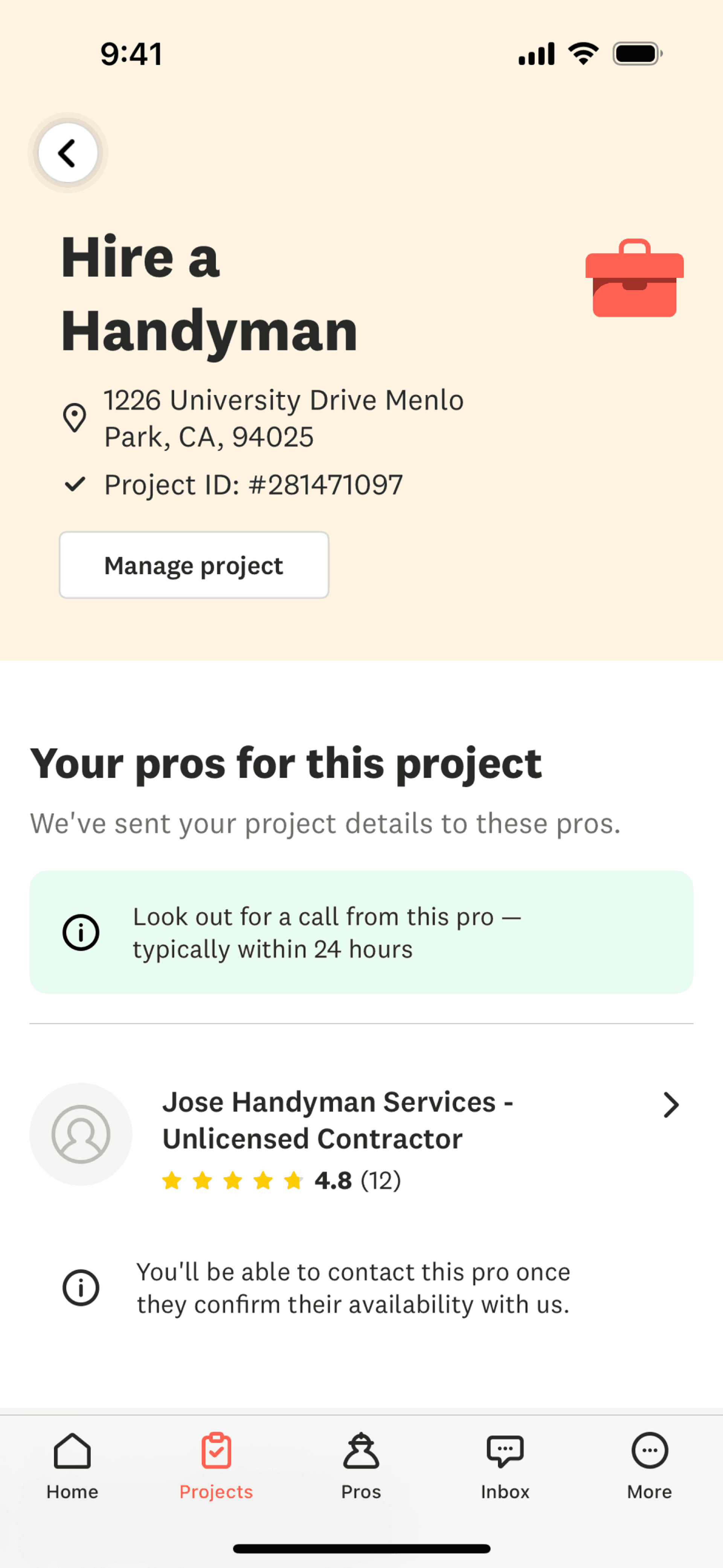 Angi iOS Lifestyle interface screenshot 5