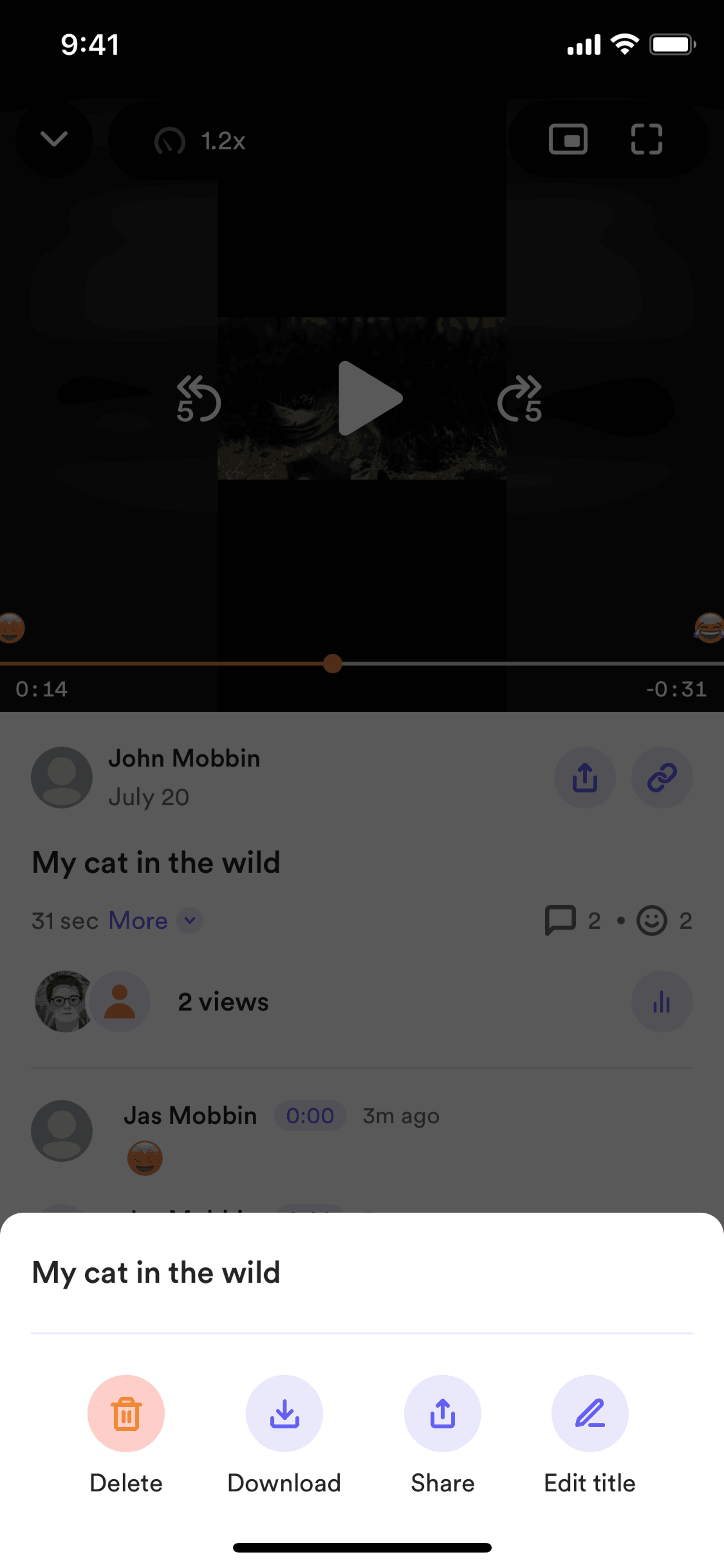 Loom iOS Photo & Video interface screenshot 12