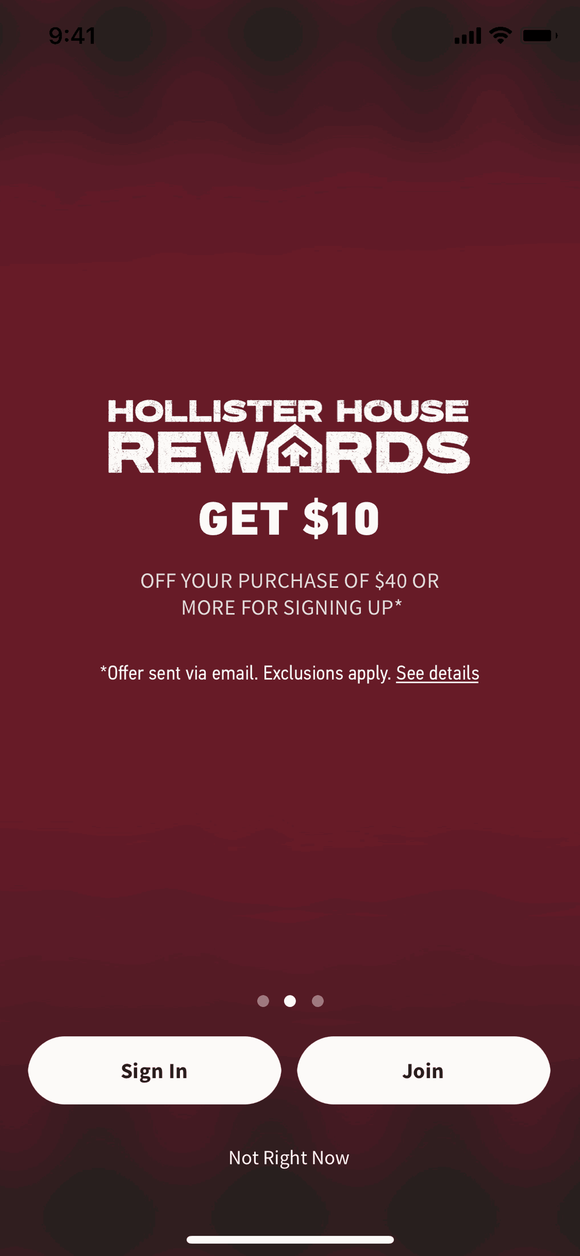 Hollister Co. iOS Shopping interface screenshot 3