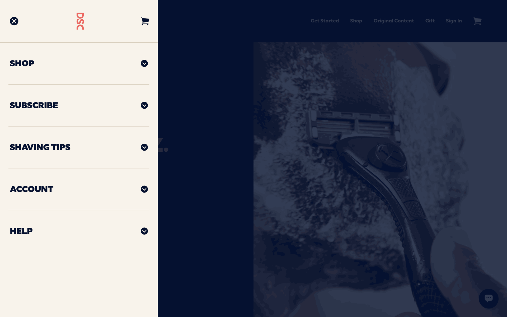 Dollar Shave Club Web Lifestyle interface screenshot 4