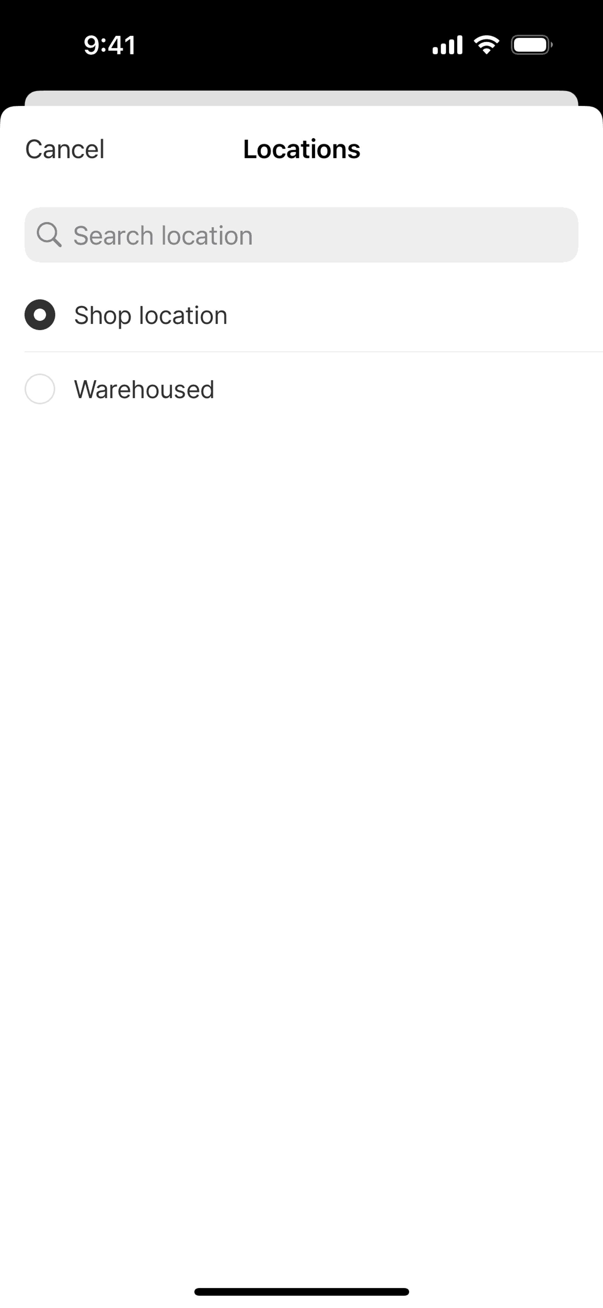 Shopify iOS Business interface screenshot 22