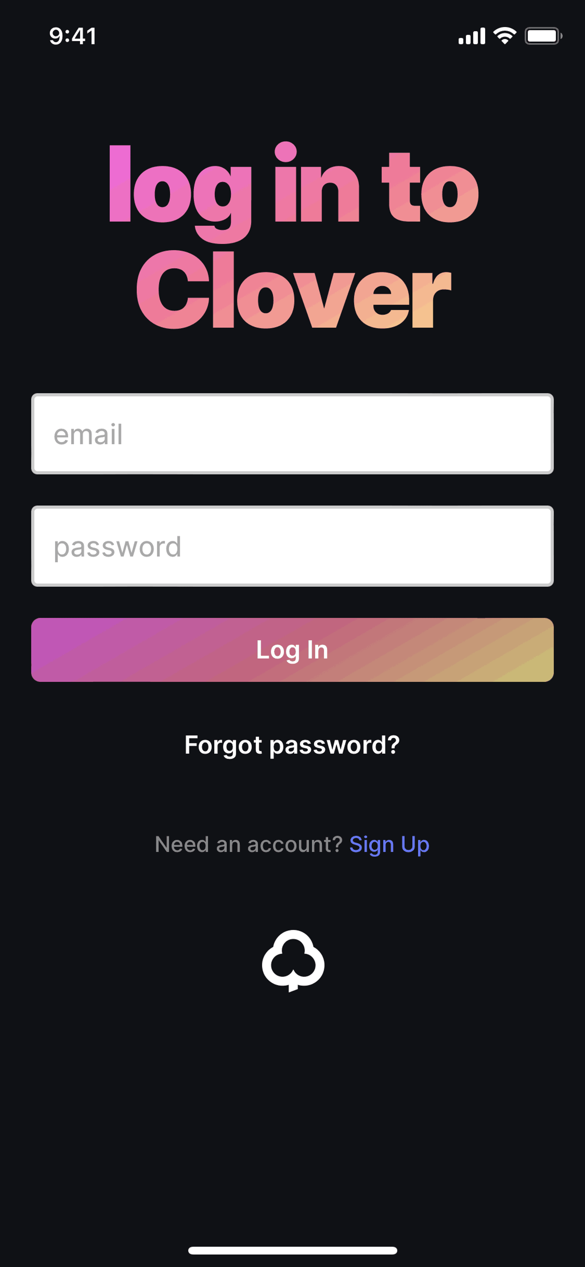 Clover iOS Productivity interface screenshot 7