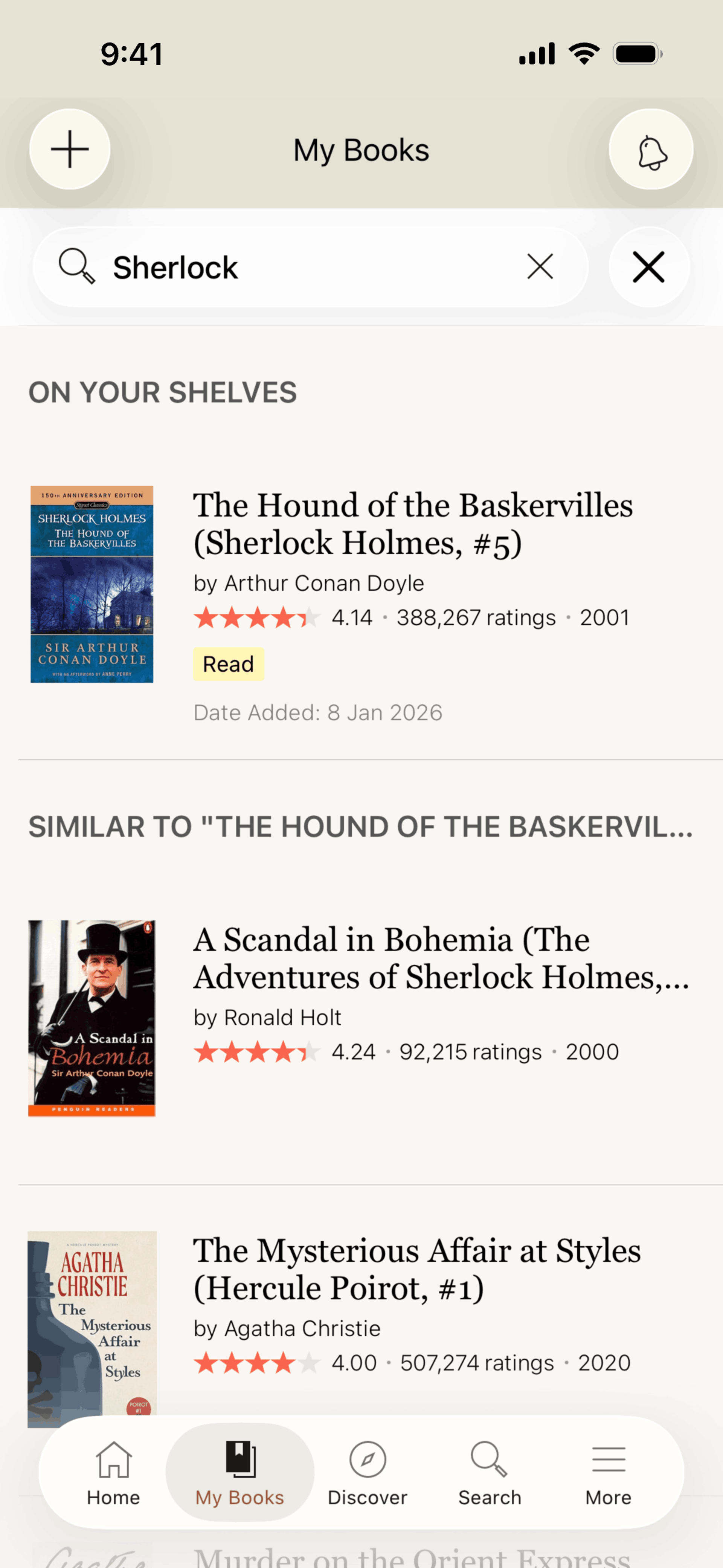 Goodreads iOS Education interface screenshot 8