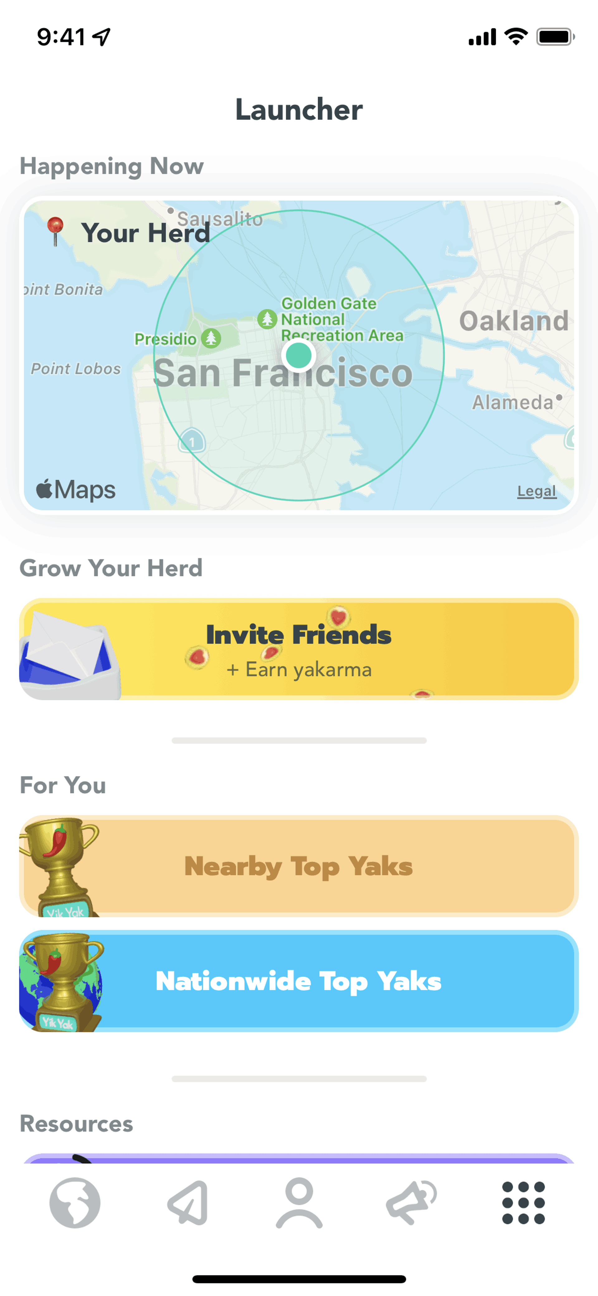 Yik Yak iOS Social Networking interface screenshot 5