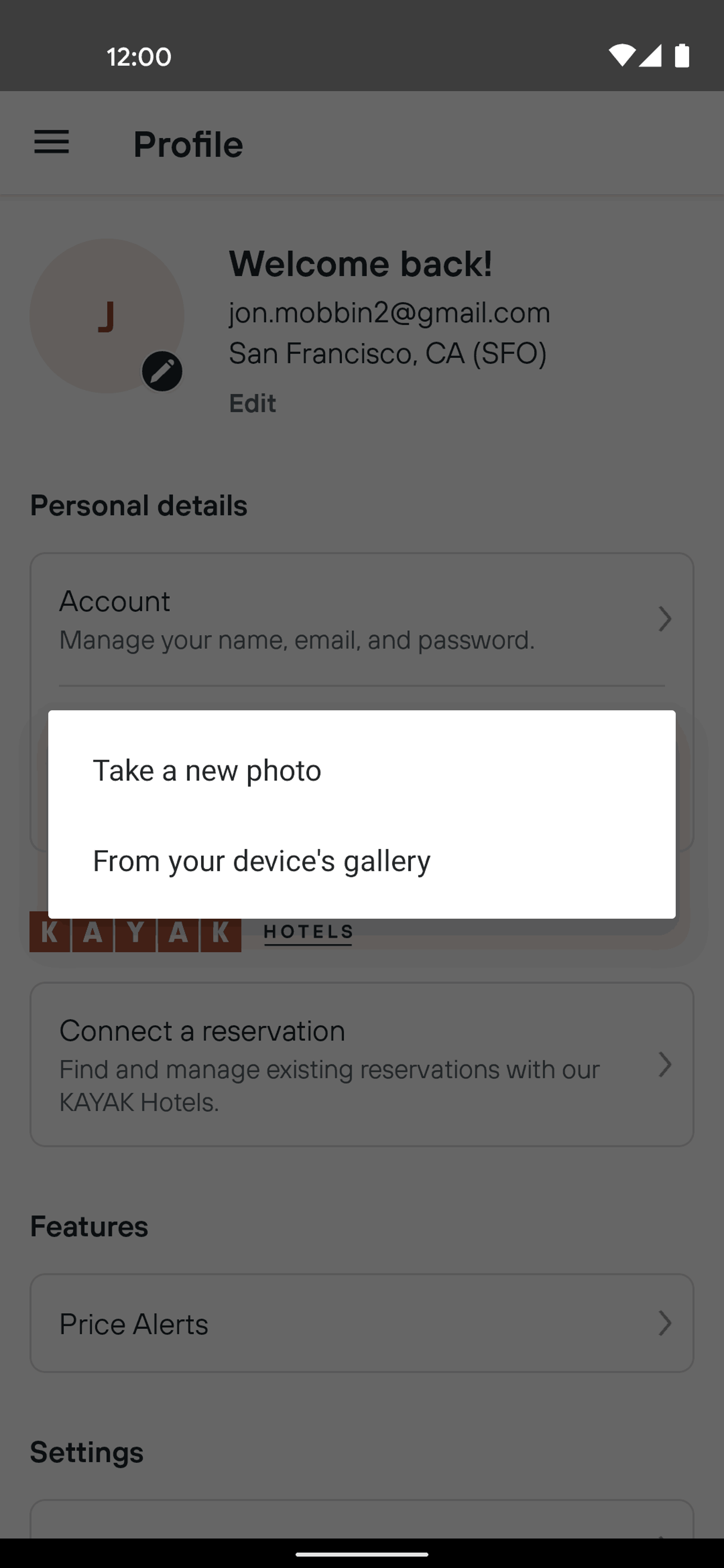 KAYAK Android Travel & Transportation interface screenshot 17