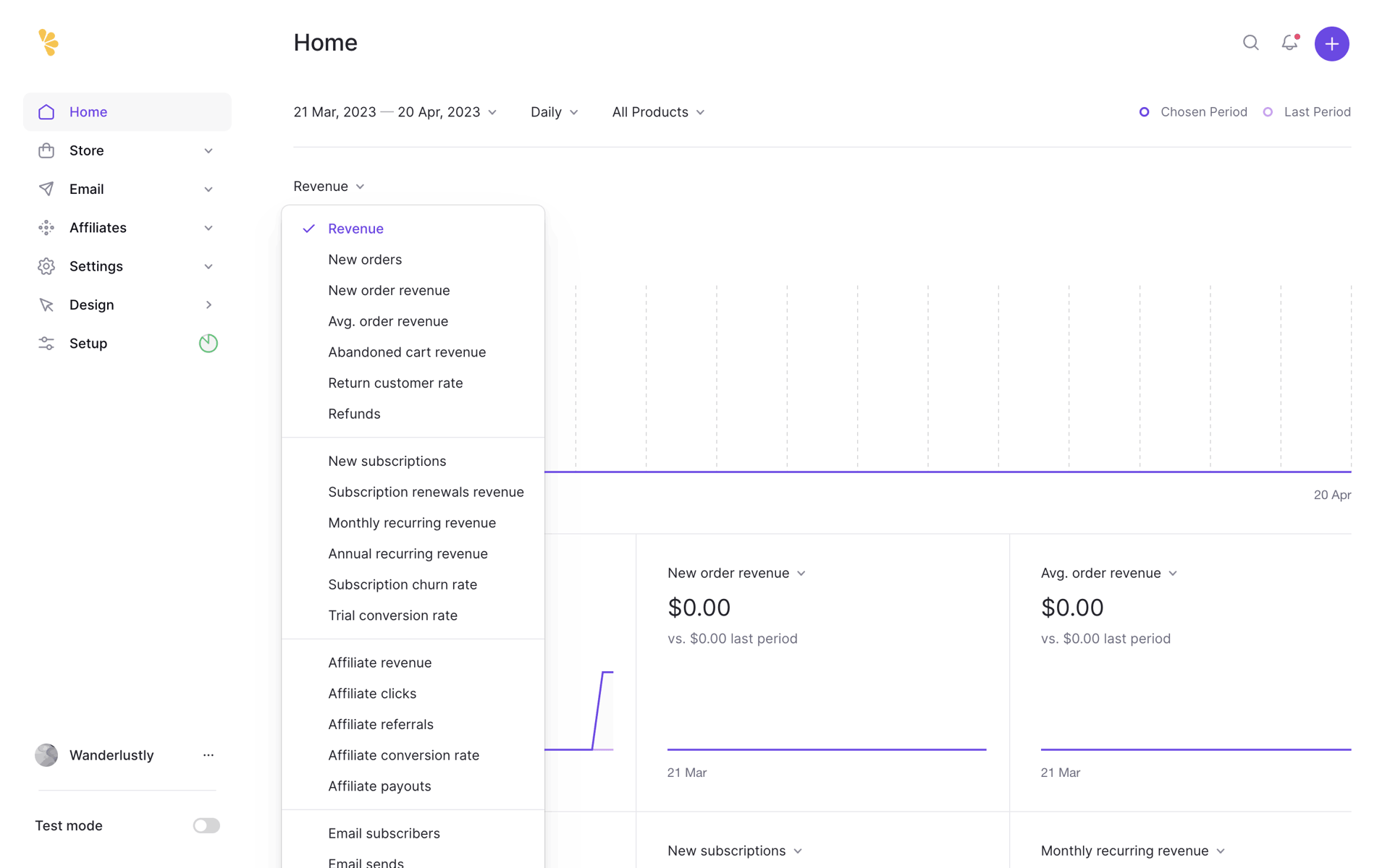 Lemon Squeezy Web Business interface screenshot 24