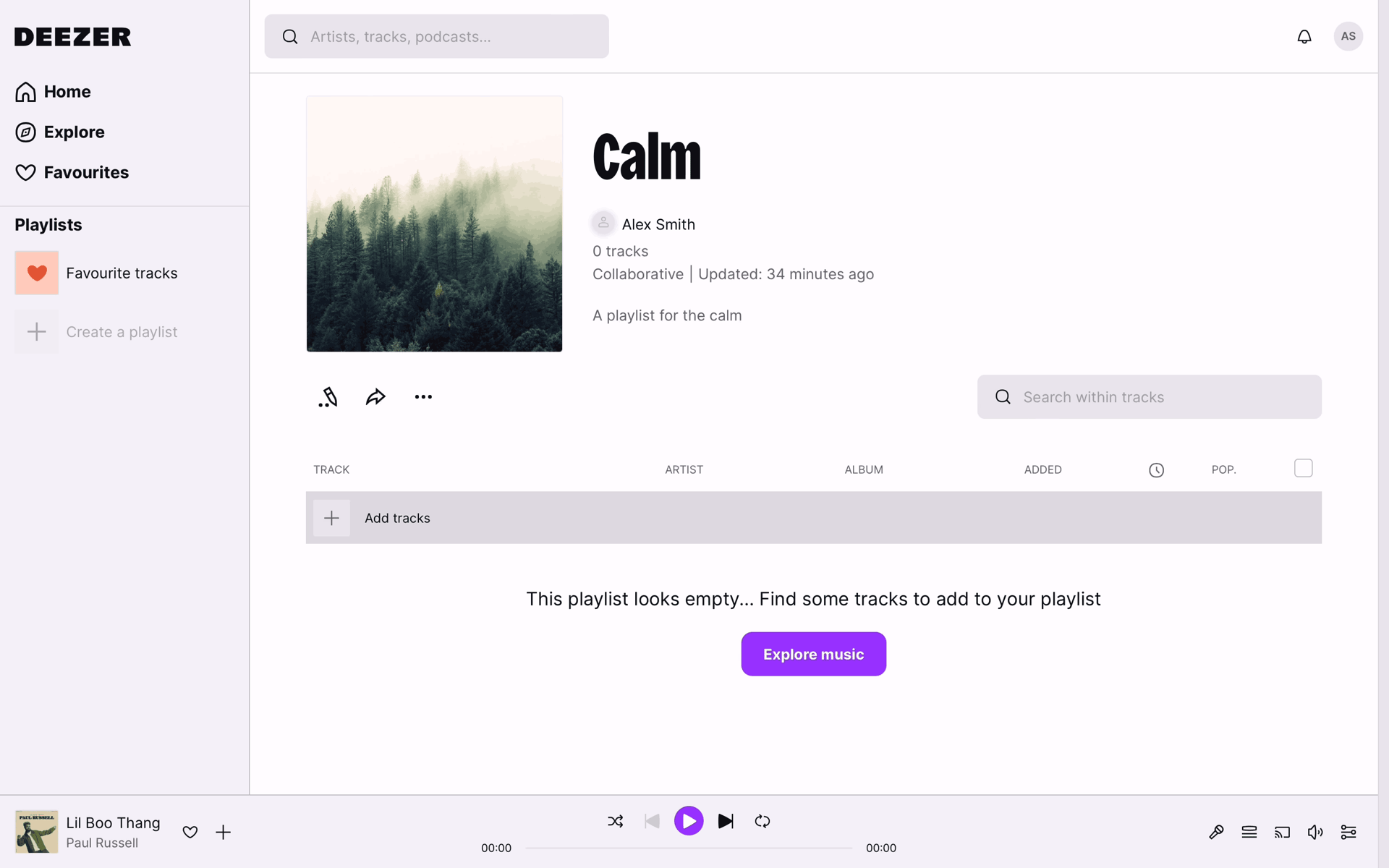 Deezer Web Entertainment interface screenshot 24