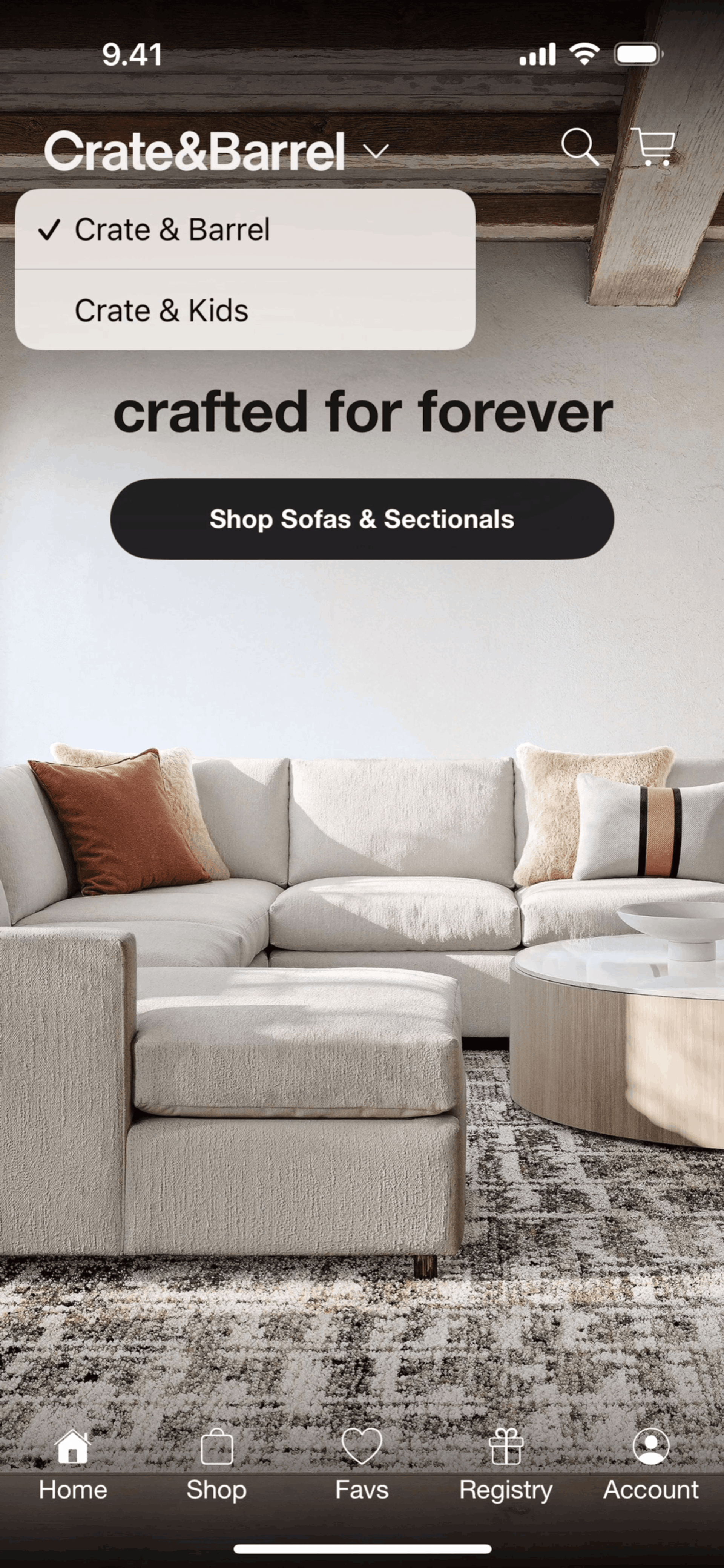 Crate & Barrel iOS Shopping interface screenshot 14