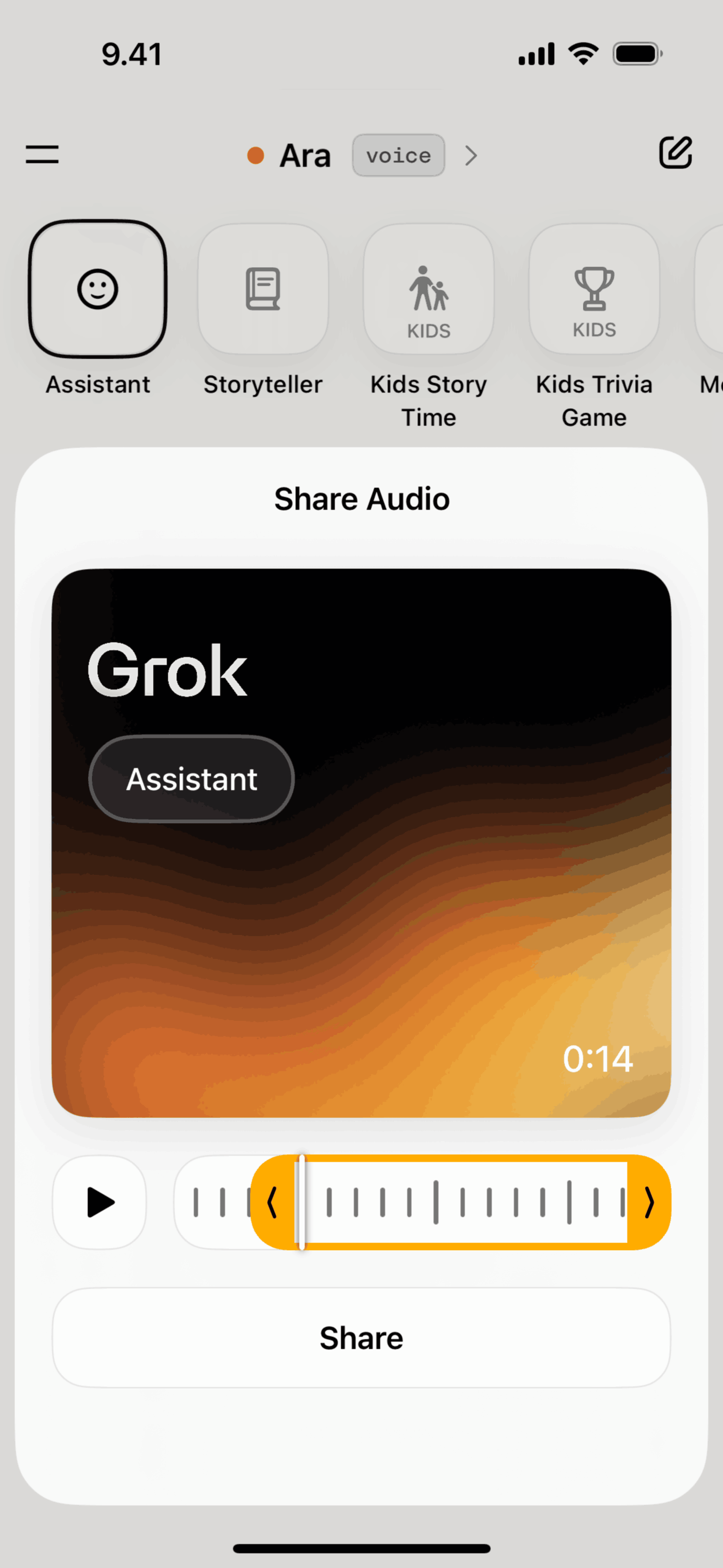 Grok iOS AI interface screenshot 18