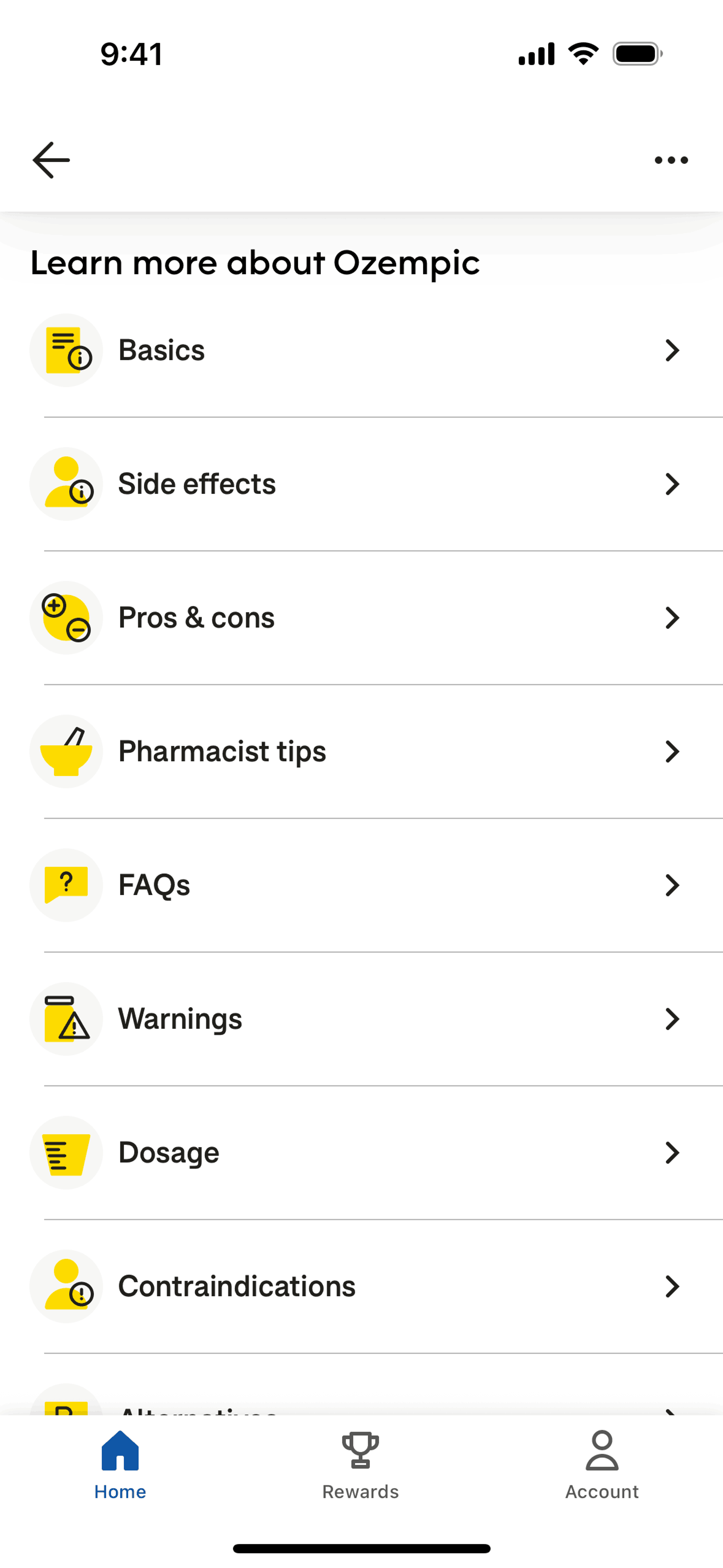 Medical app screen 3
