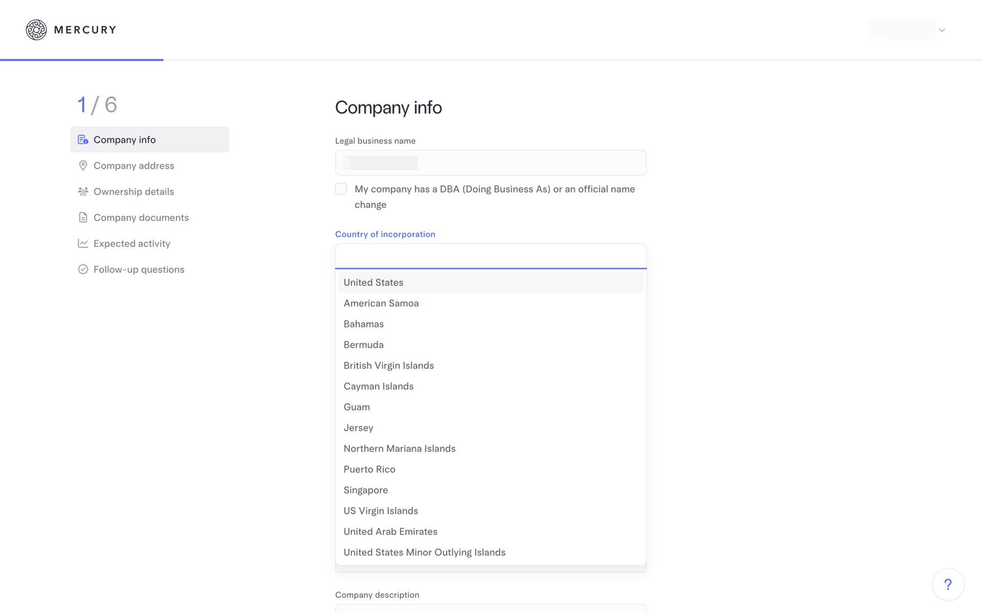 Mercury Web Finance interface screenshot 17