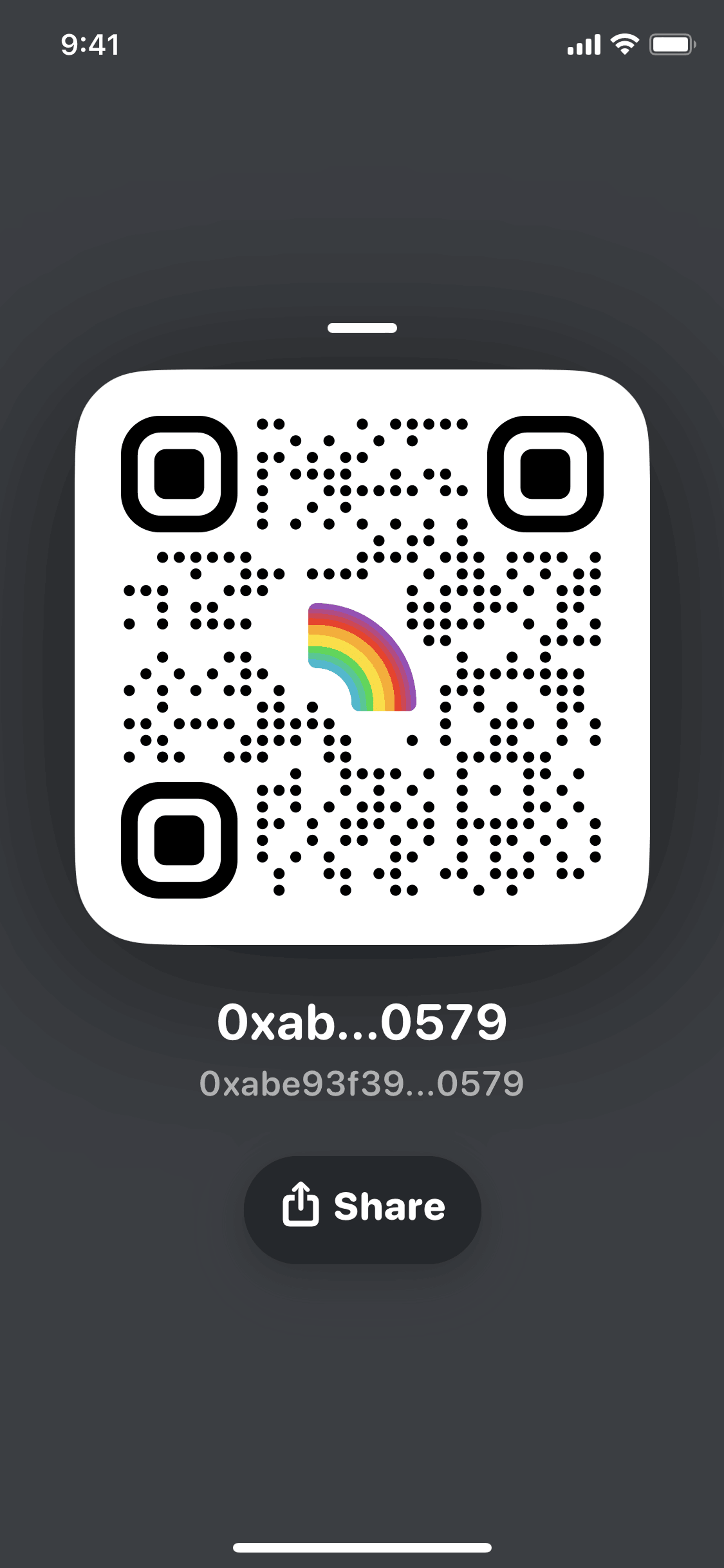 Rainbow iOS Finance interface screenshot 6