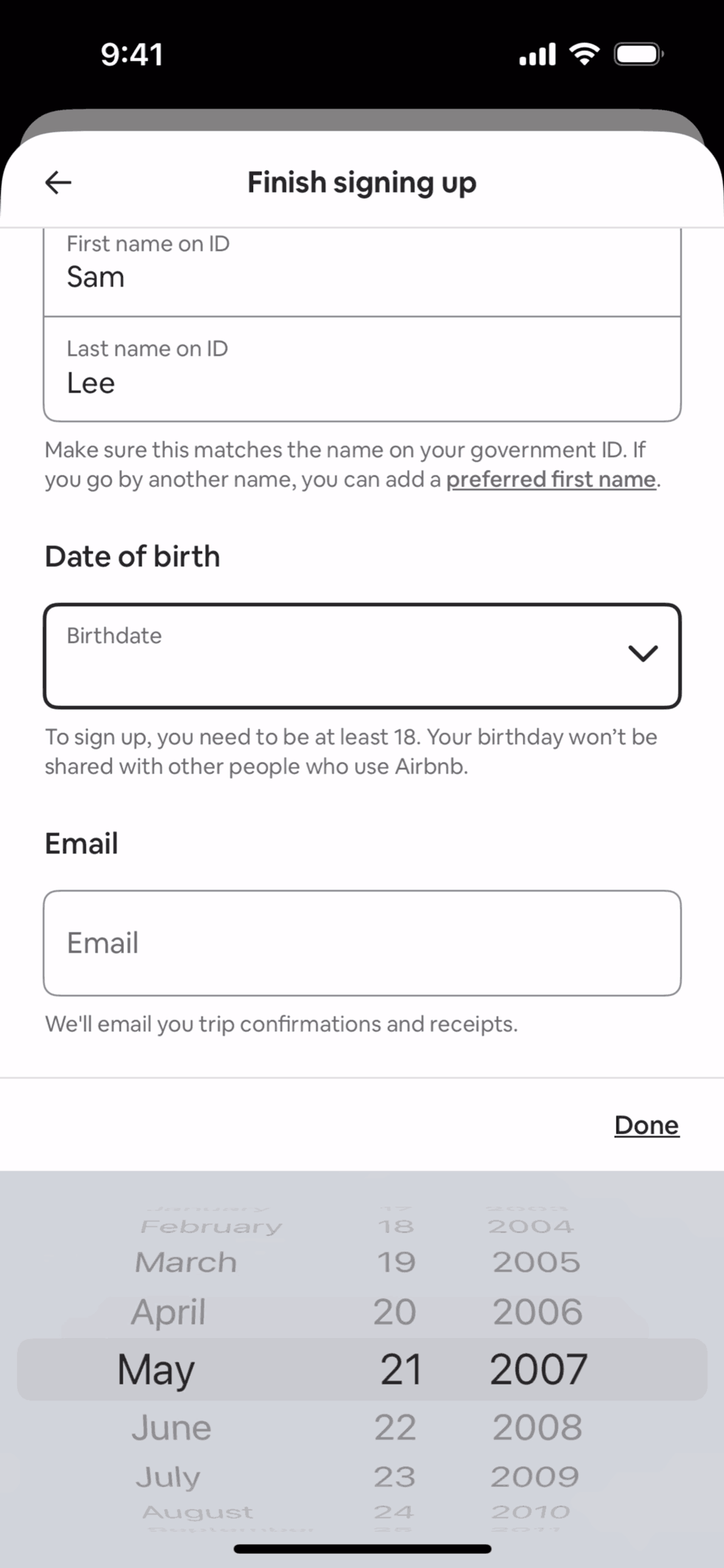 Airbnb iOS Real Estate interface screenshot 8