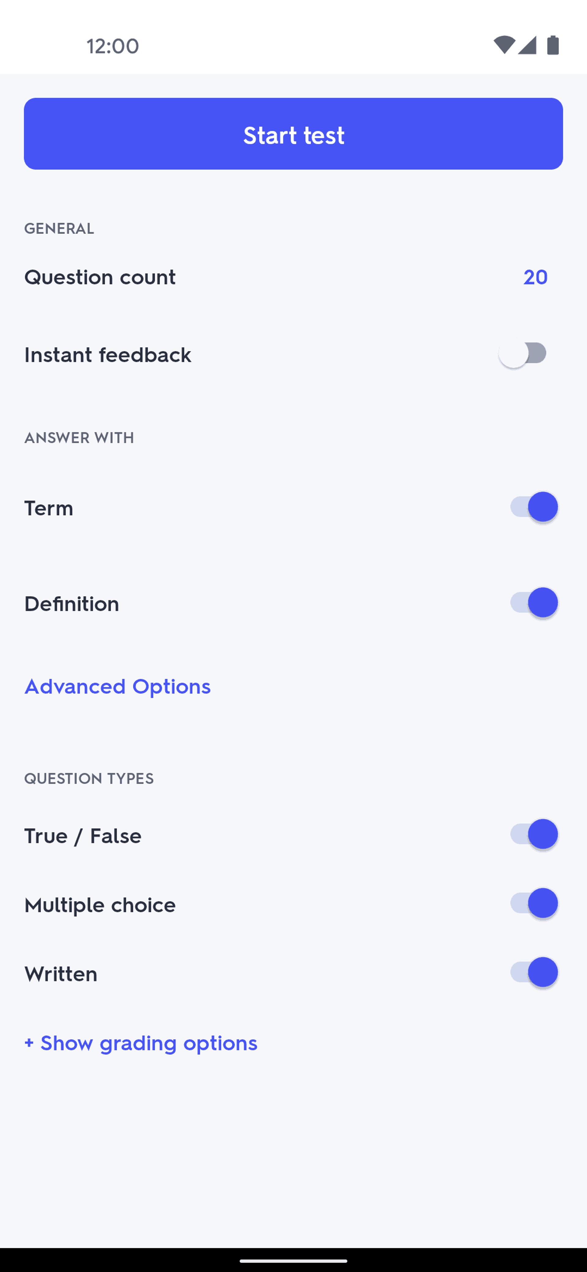 Quizlet Android Education interface screenshot 10