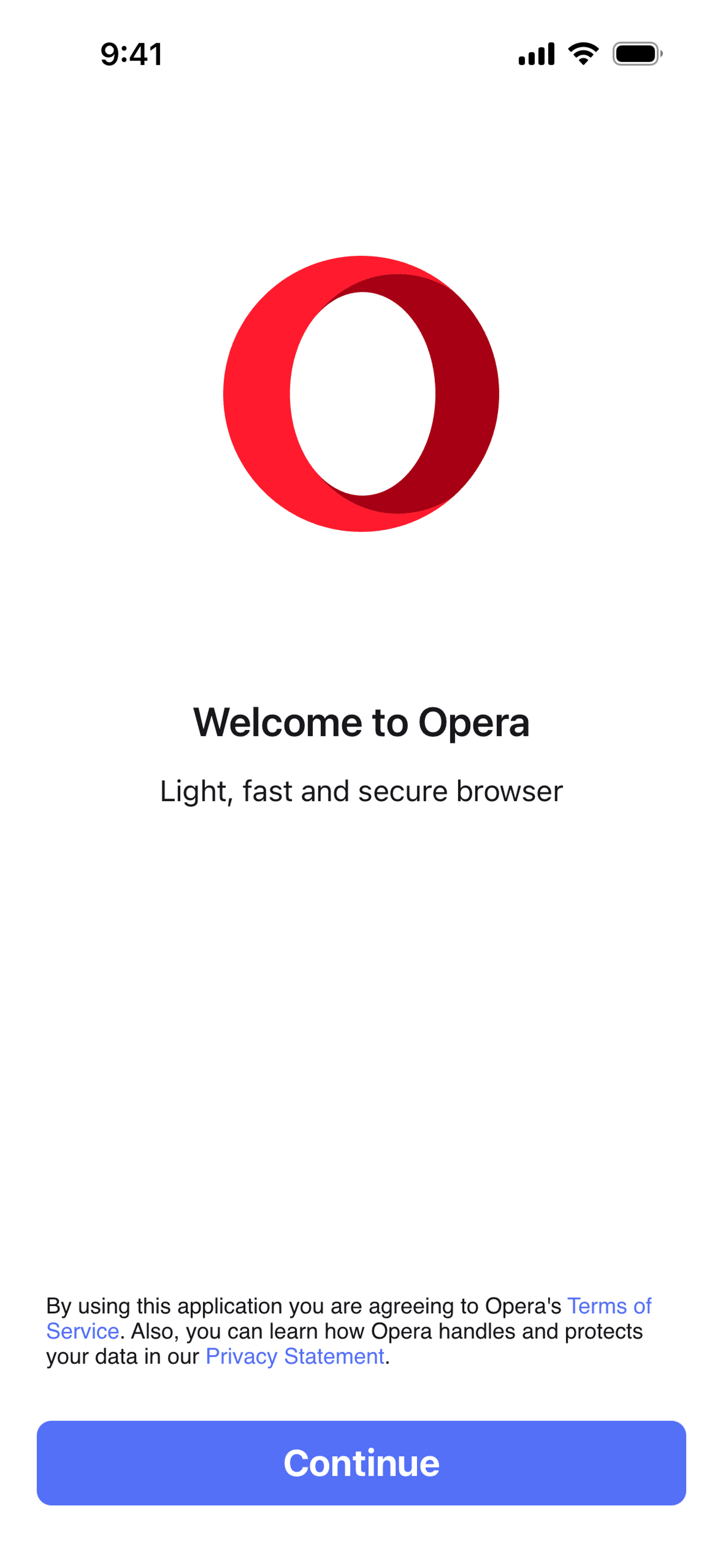 Opera iOS Utilities interface screenshot 1