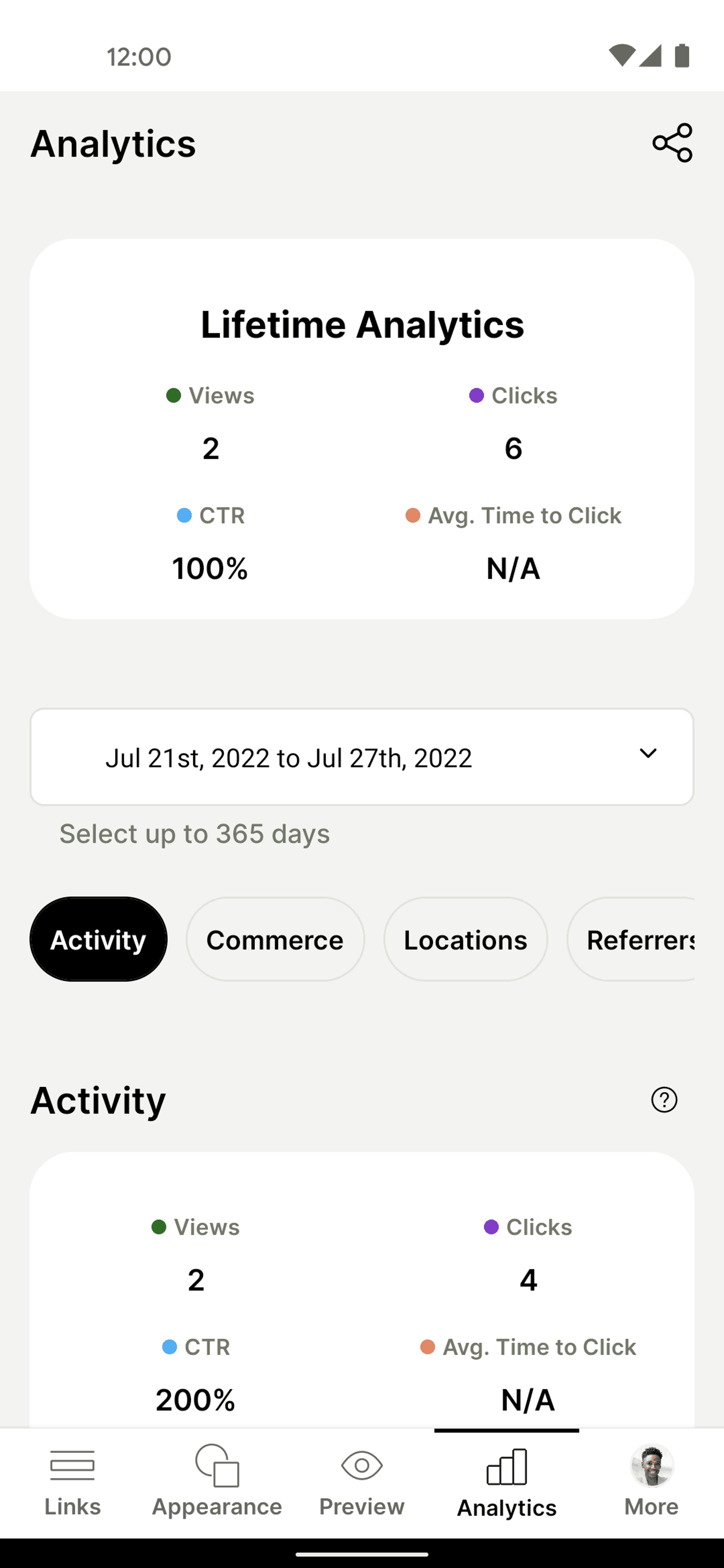 Linktree Android Social Networking interface screenshot 3