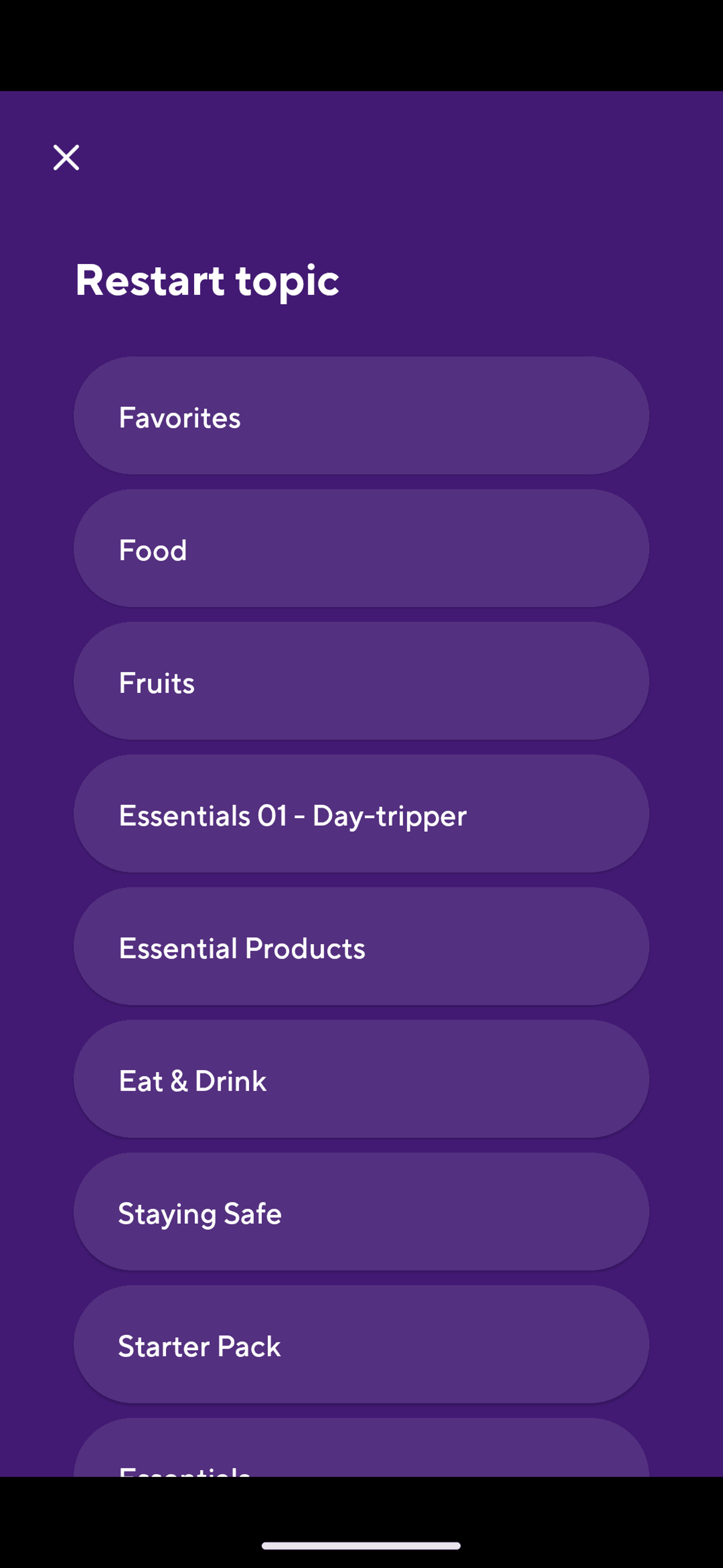 Drops Android Education interface screenshot 13